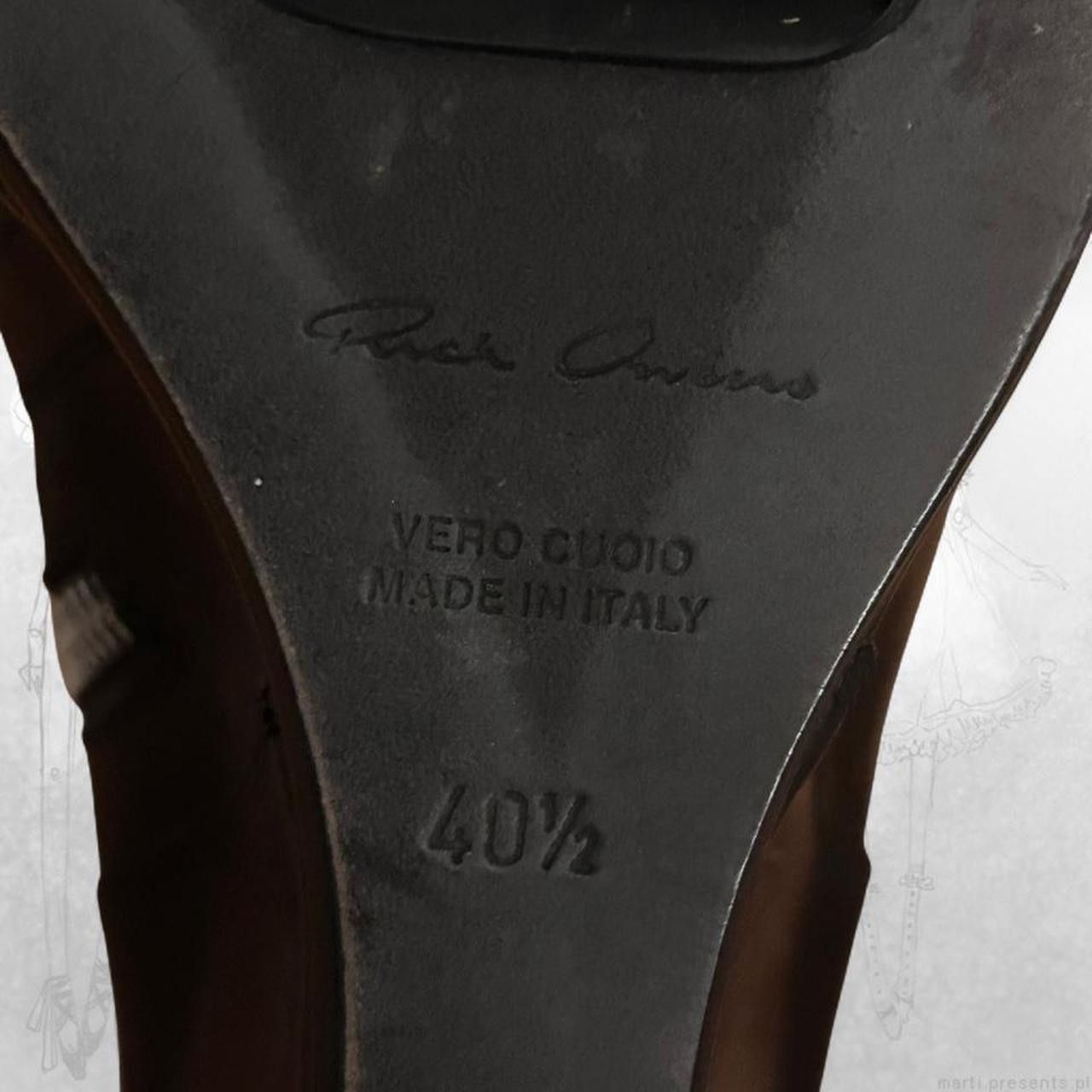 Rick Owens Rick Owens black leather wedge boots Size US 10.5 / IT 40.5 - 2 Thumbnail