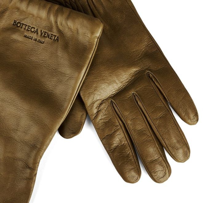 Bottega Veneta Bottega Veneta Bv Gloves in Green Size ONE SIZE - 2 Thumbnail