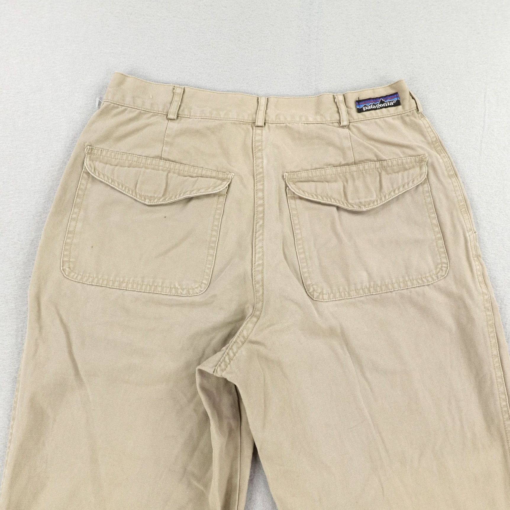Patagonia Vintage Patagonia Pants Mens 31 Khaki Beige Straight Chino Organic Canvas 90s Size US 31 - 5 Thumbnail