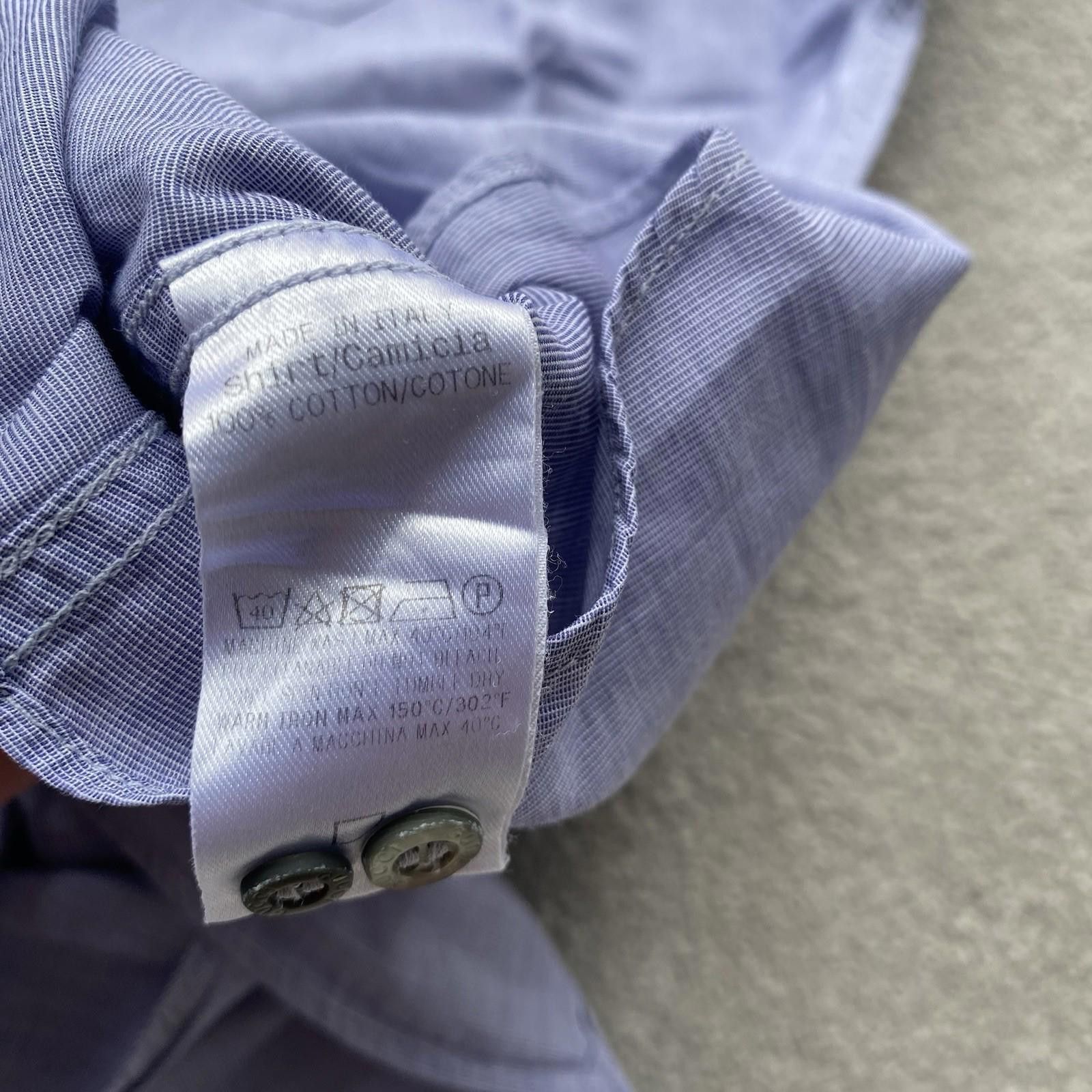 Gucci Gucci Men’s Button Up Shirt Blue Size 40/15.75 Size US M / EU 48-50 / 2 - 8 Thumbnail