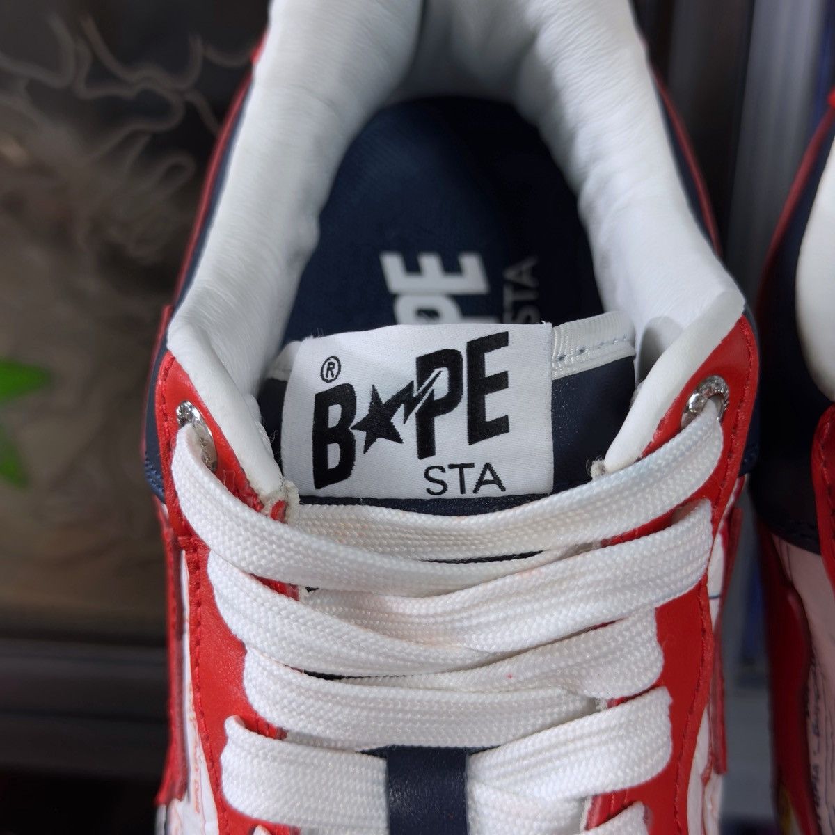 Bape A Bathing Ape Bapesta USPS 2022 Size US 8.5 / EU 41-42 - 8 Thumbnail