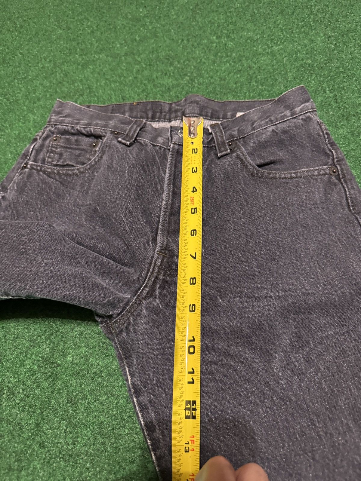 Levi's Vintage Clothing Vintage 70s Levi’s 501 Black Straight Leg Denim Jeans Size US 26 / EU 42 - 11 Thumbnail