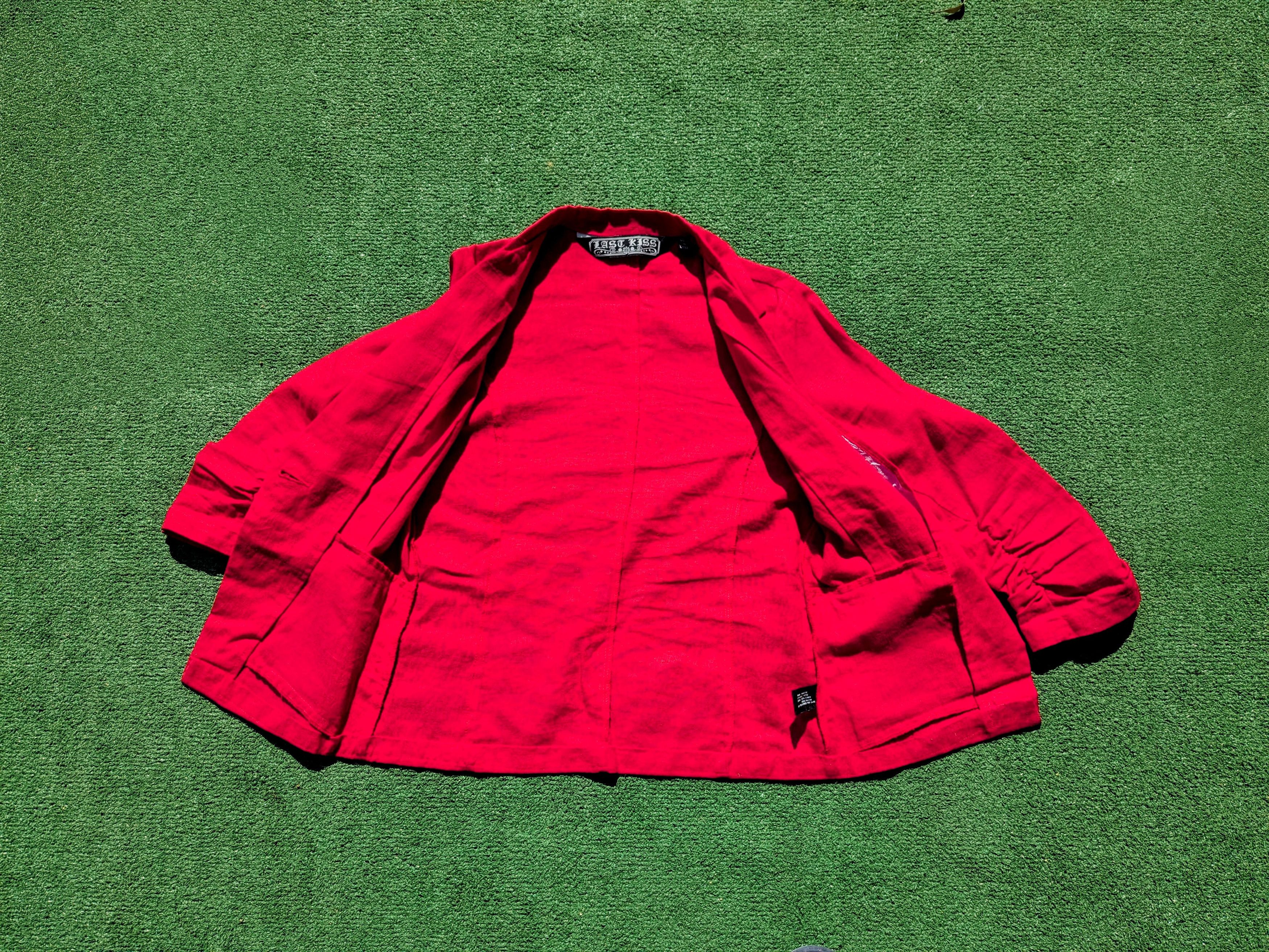 Other Scarlet Last Kiss Linen/Rayon 1-Button Blazer Jacket Top EUC Size L / US 10 / IT 46 - 5 Thumbnail