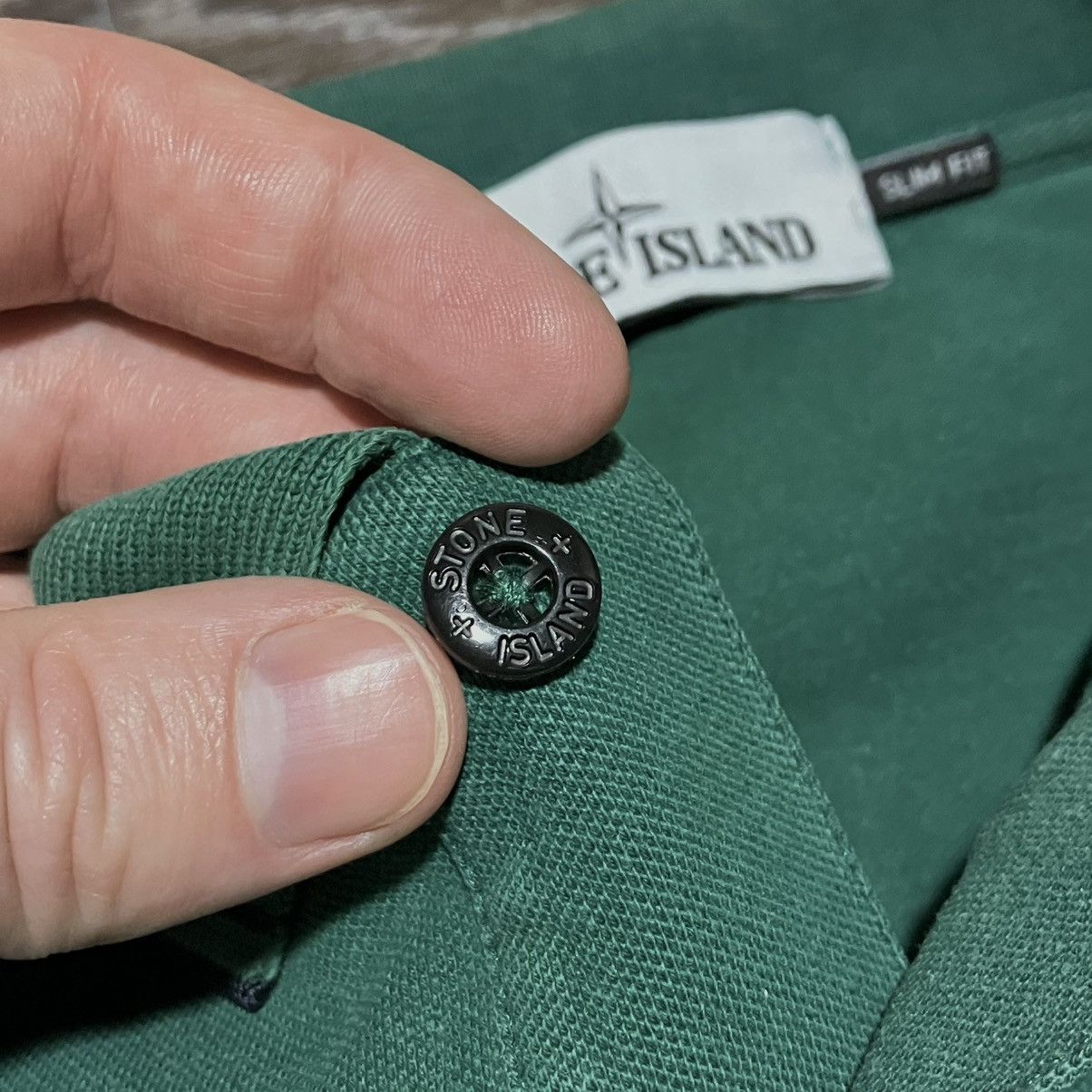 Stone Island STONE ISLAND Patch Program Compass Slim Fit Polo Shirt Green Size US S / EU 44-46 / 1 - 7 Thumbnail