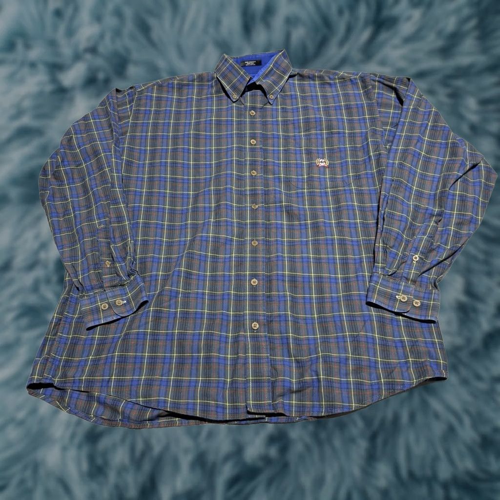 Vintage Cinch Button-Down Shirt Mens Large Blue Green Plaid Long Sleeve Western Cowboy Size US L / EU 52-54 / 3 - 1 Thumbnail
