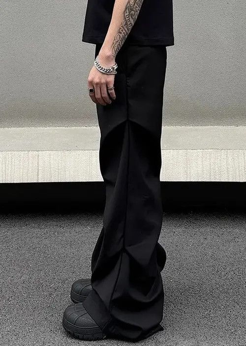 Japanese Brand × Vintage Outdoor retro cleanfit ruched pleated flared pants Size US 34 / EU 50 - 4 Thumbnail