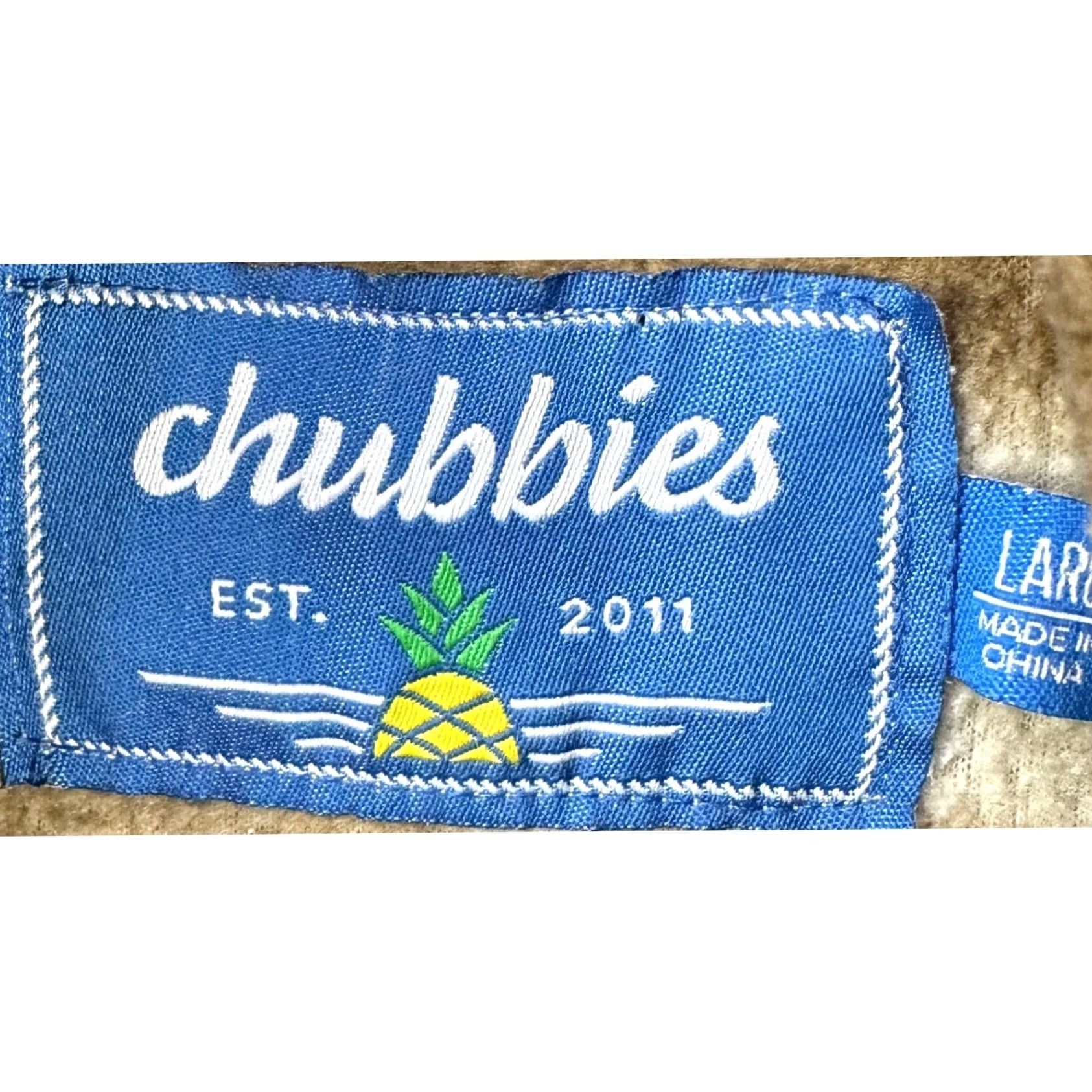 Chubbies Chubbies Sweatshirt Hoodie Men L Brown Stripes Drawstring Long Sleeve Pocket Pullover Outdoor Size US L / EU 52-54 / 3 - 4 Thumbnail