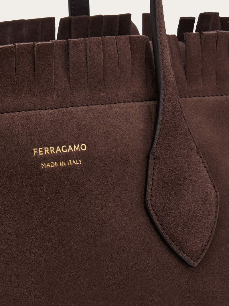 Salvatore Ferragamo o1s1rm0526 Size : OS / Leather Tote Bag in Brown Size ONE SIZE - 4 Thumbnail