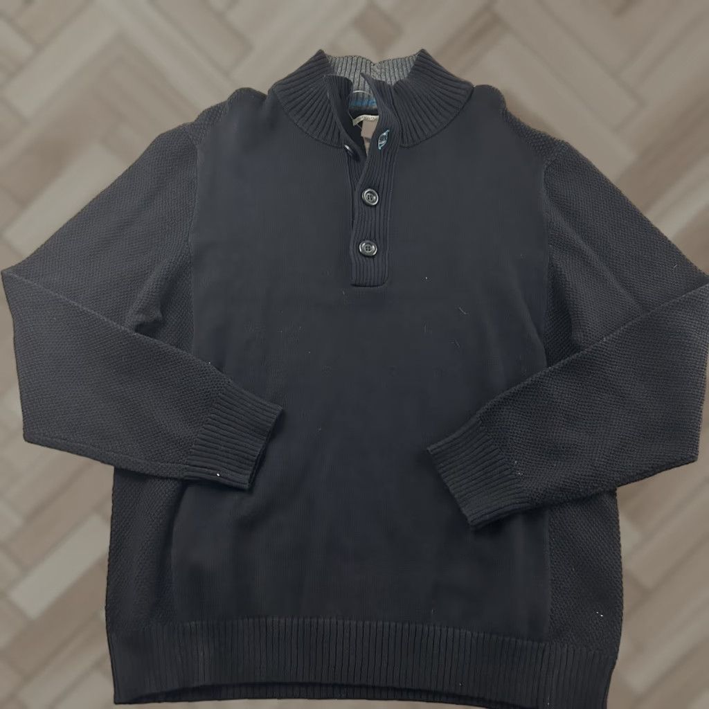 Carbon Carbon Pullover Cotton Henley Sweater Men's XL Black Knit Size XL Coal/Black Carbon Pullover Cotton Henley Sweater Mens XL Black Knit Carbon 2 Cobalt Size US XL / EU 56 / 4 - 1 Thumbnail