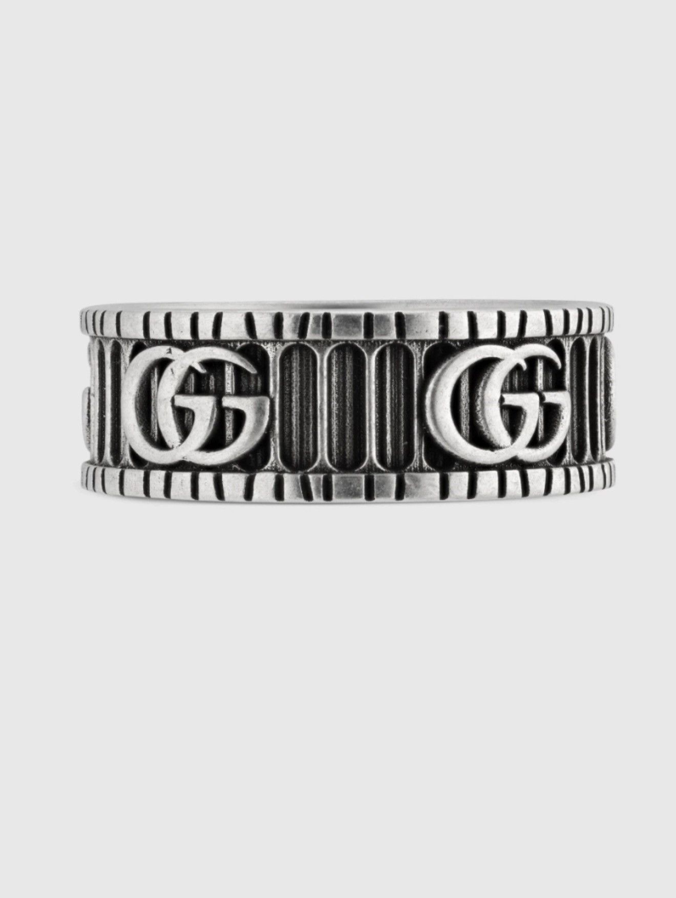Gucci Gucci RING WITH DOUBLE G IN SILVER Unisex Size 24 (64mm) Size ONE SIZE - 3 Thumbnail