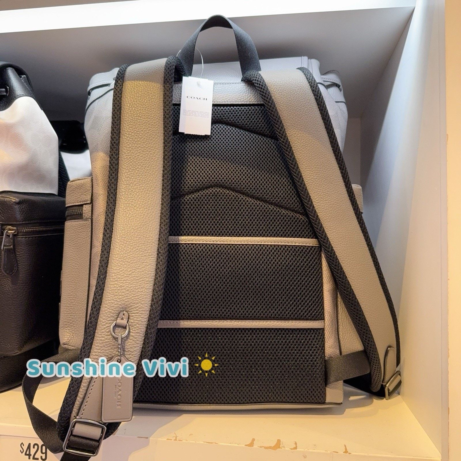 Coach NWT Coach MEN Large Sprint Backpack Patches CCG03 Grey Size ONE SIZE - 6 Thumbnail