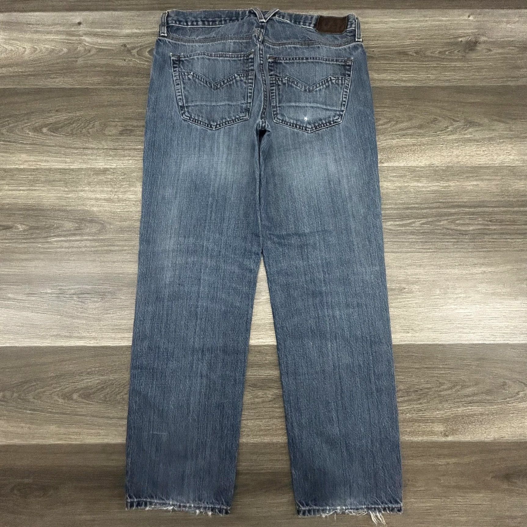 Harley Davidson Harley-Davidson Jeans Mens 36x31 Blue Relaxed Straight Denim Distressed Pockets Logo 5-pocket Denim Casual Mens Jeans Size US 36 / EU 52 - 2 Thumbnail
