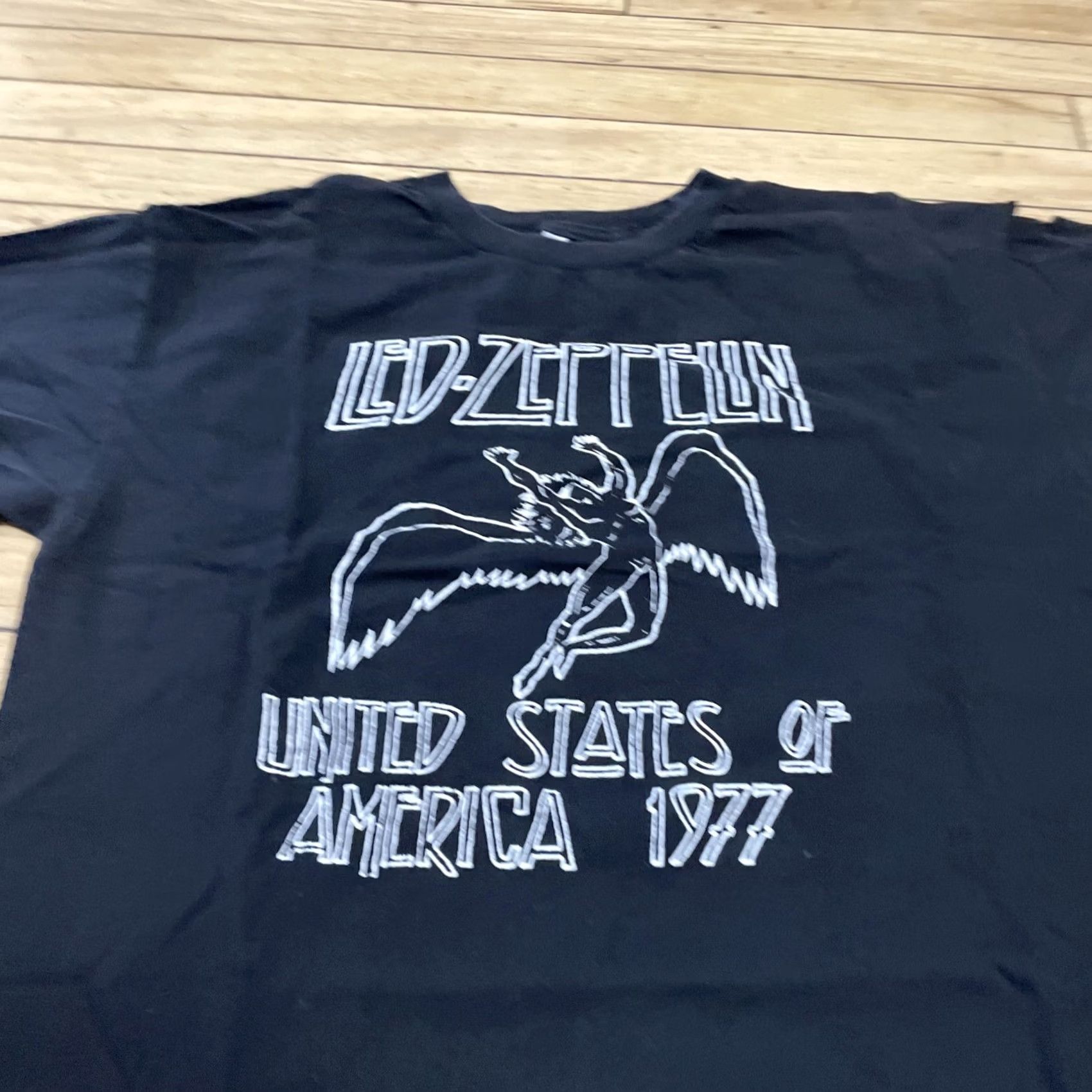 Vintage Led Zeppelin Shirt Vtg Y2k ALLSTYLE Men L Black Classic Rock Music Band Tee 42" Shirt Size US L / EU 52-54 / 3 - 3 Thumbnail