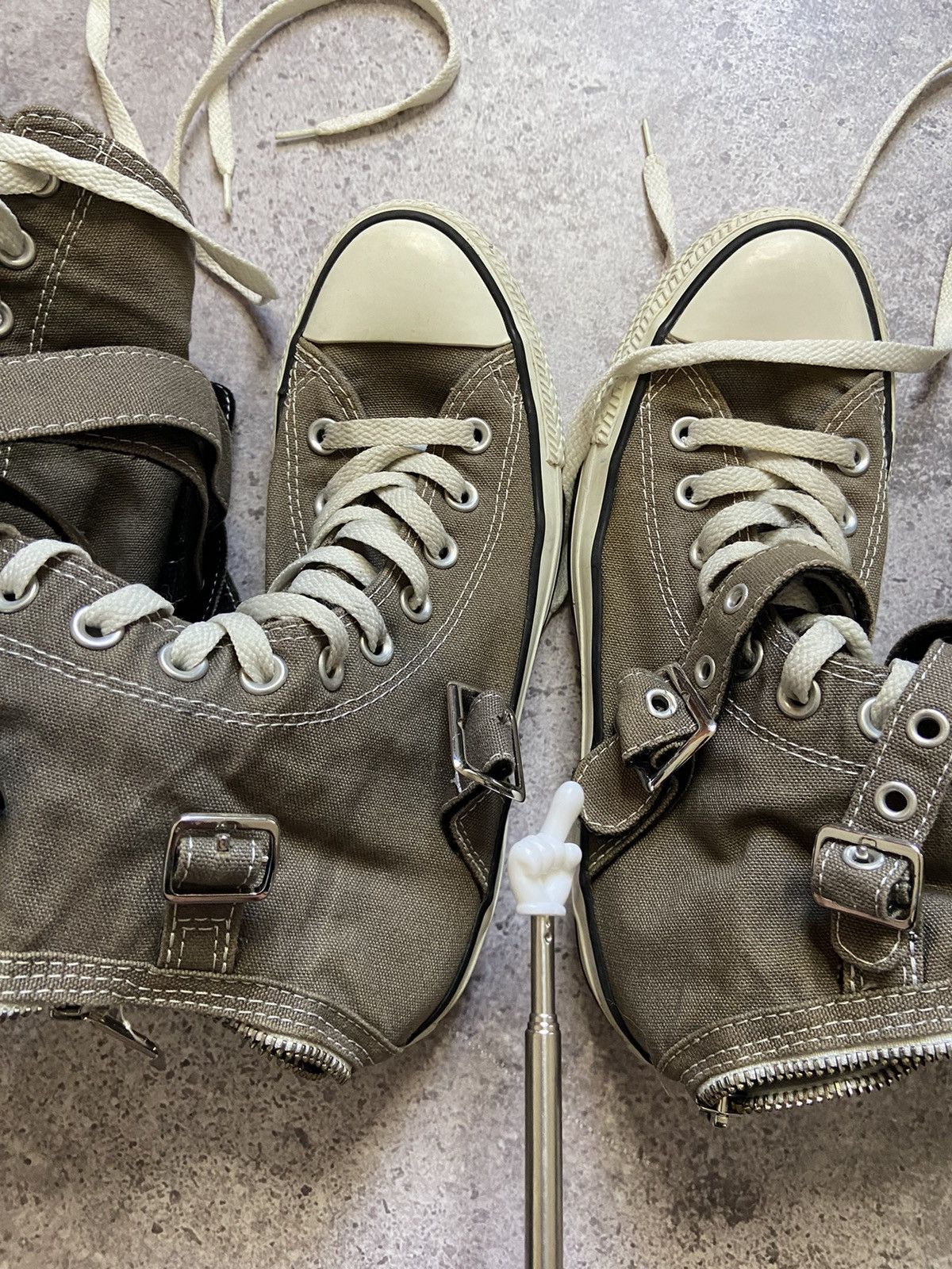 Converse CONVERSE Knee High Bondage Shoes Chuck Taylor Emo Goth Size US 7.5 / IT 37.5 - 7 Thumbnail