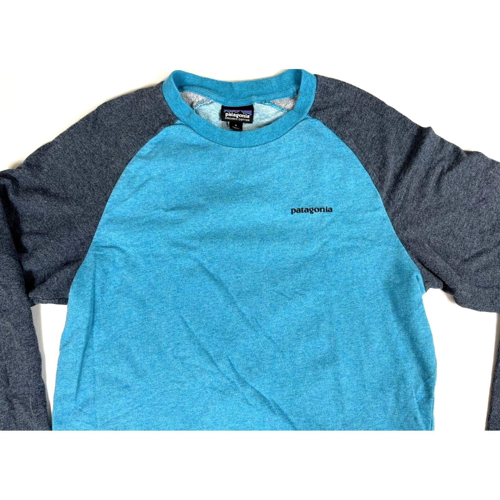 Patagonia Patagonia P-6 Logo Lightweight Crew Neck Sweatshirt Mens Sz S Blue Gray 2017 Outdoor Logo Double-Sided Organic Cotton Blend T-Shirt Style 39485 Size US S / EU 44-46 / 1 - 7 Thumbnail
