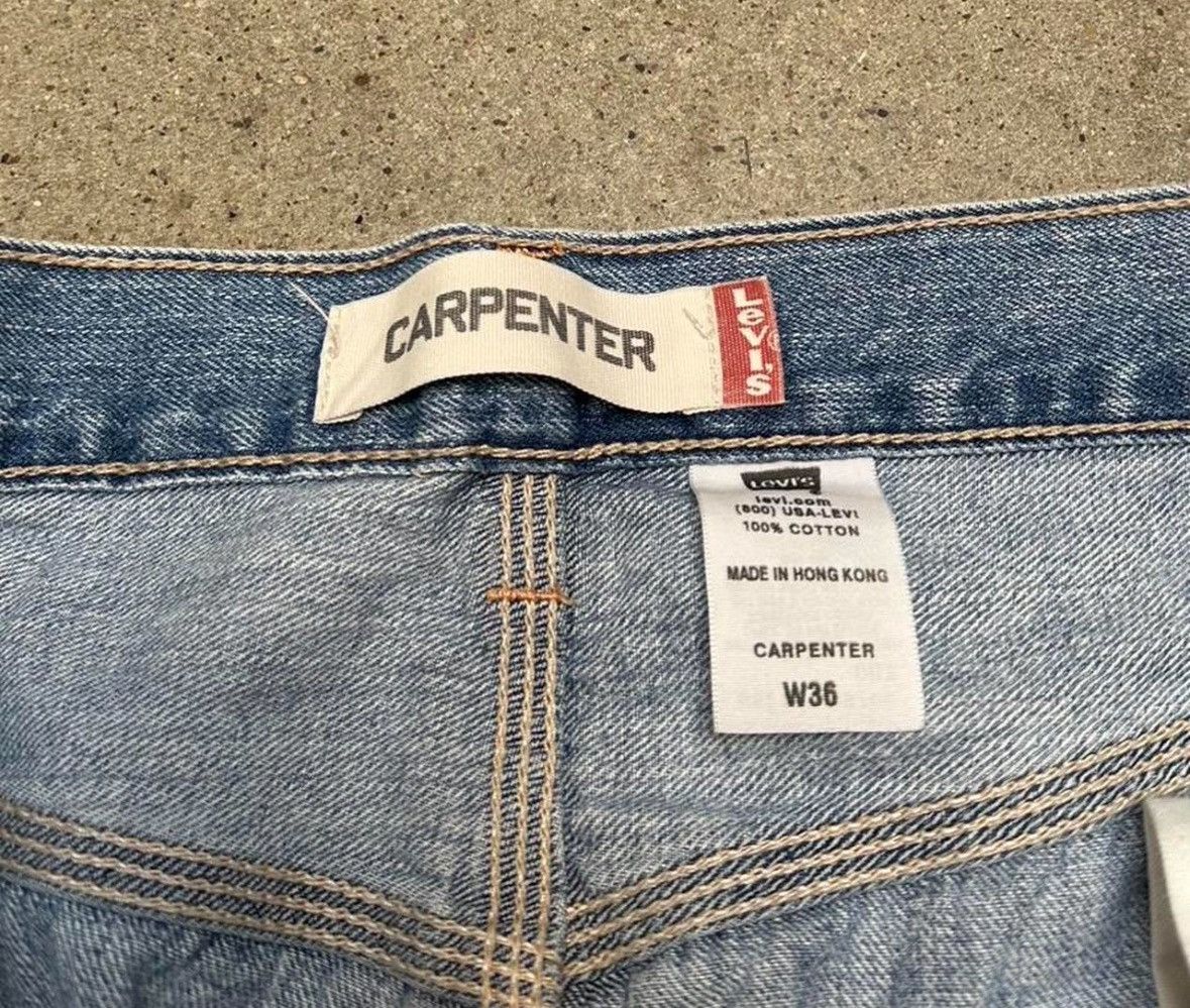 Levi's Vintage Clothing Vintage 90s Levis Carpenter Red Tab Cut Off Denim Shorts Size US 36 / EU 52 - 4 Thumbnail