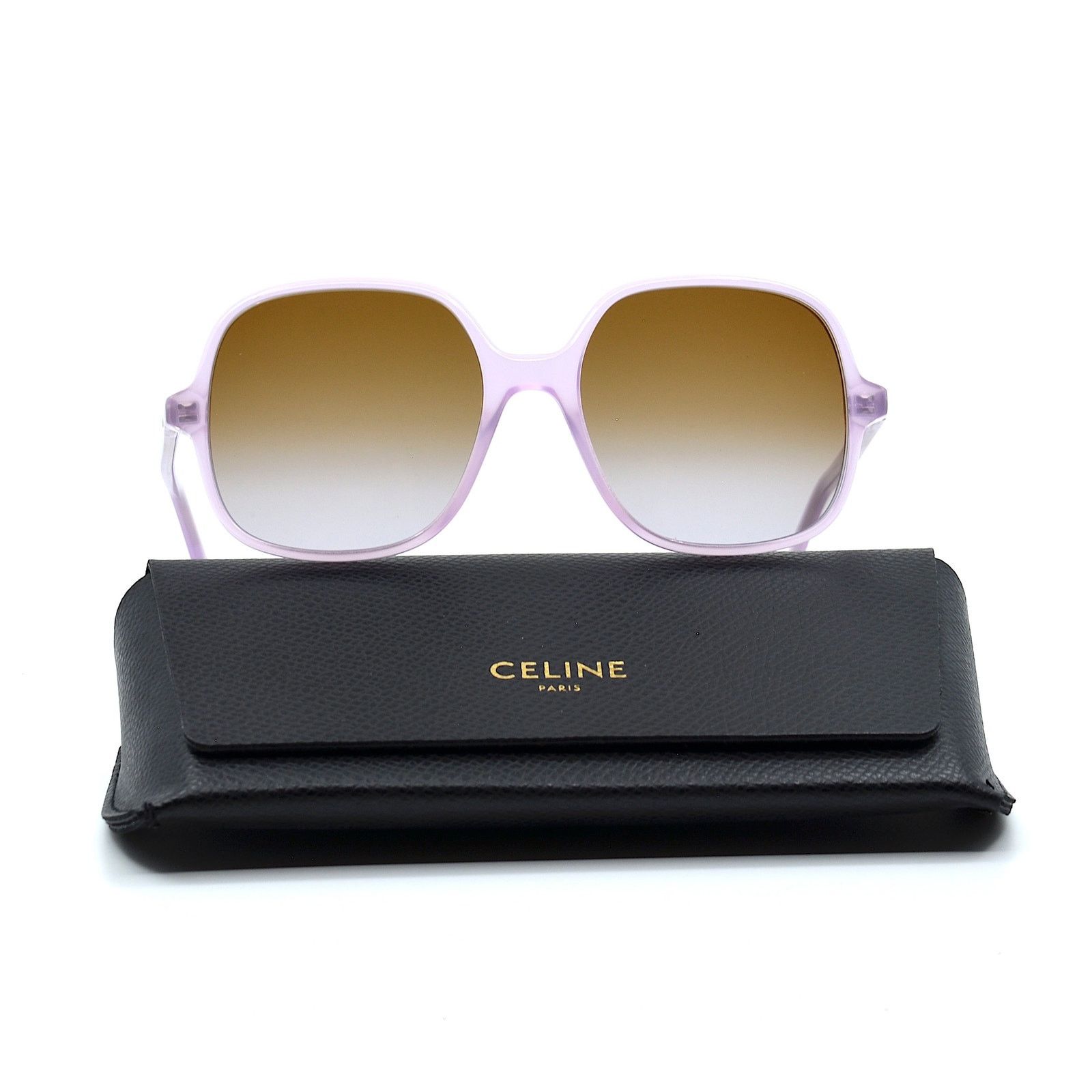 Celine NEW CELINE CL40244U 78F OPAL LILAC BROWN GRADIENT SUNGLASSES Size ONE SIZE - 13 Thumbnail