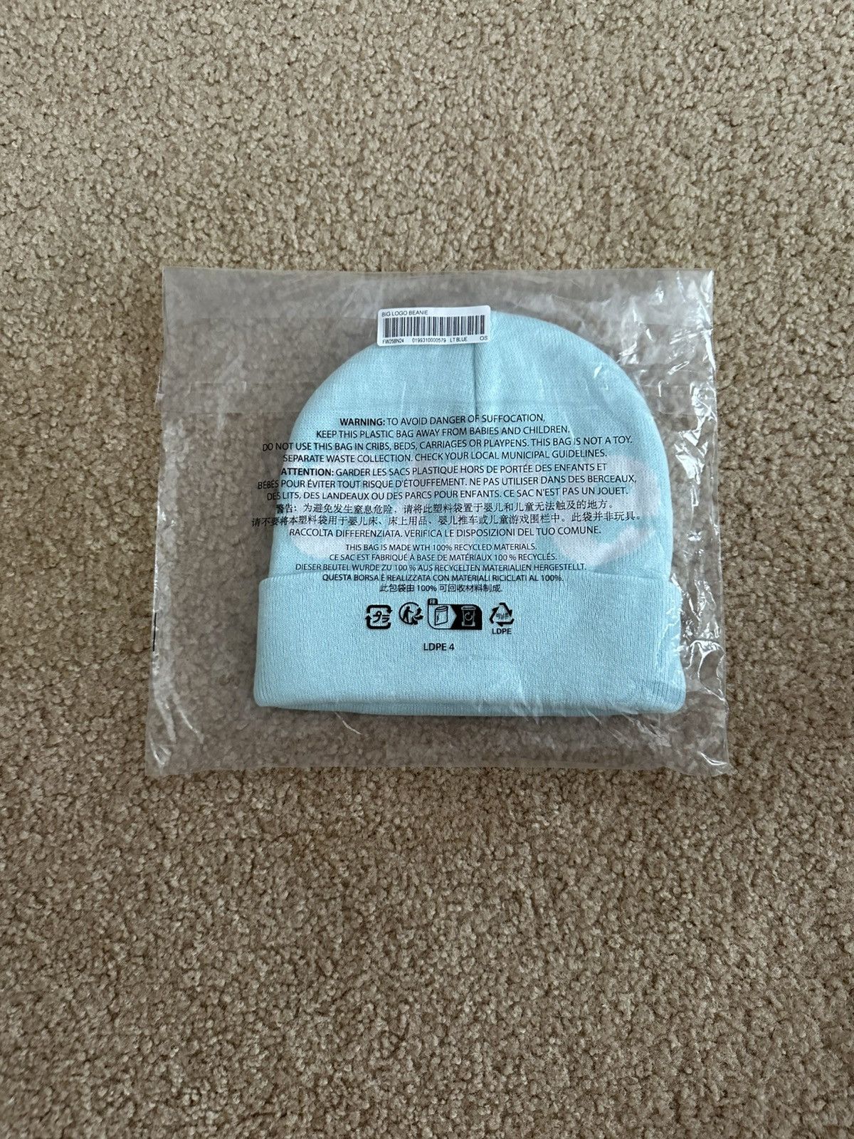 Supreme Supreme Big Logo Beanie Teal Size ONE SIZE - 11 Thumbnail