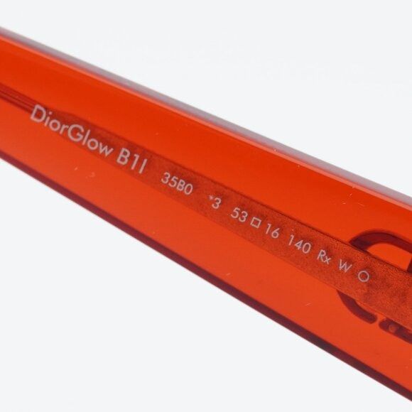 Dior Dior DIORGLOW B1I 35B0 Sunglasses Red Cat Eye Frame Size ONE SIZE - 9 Thumbnail