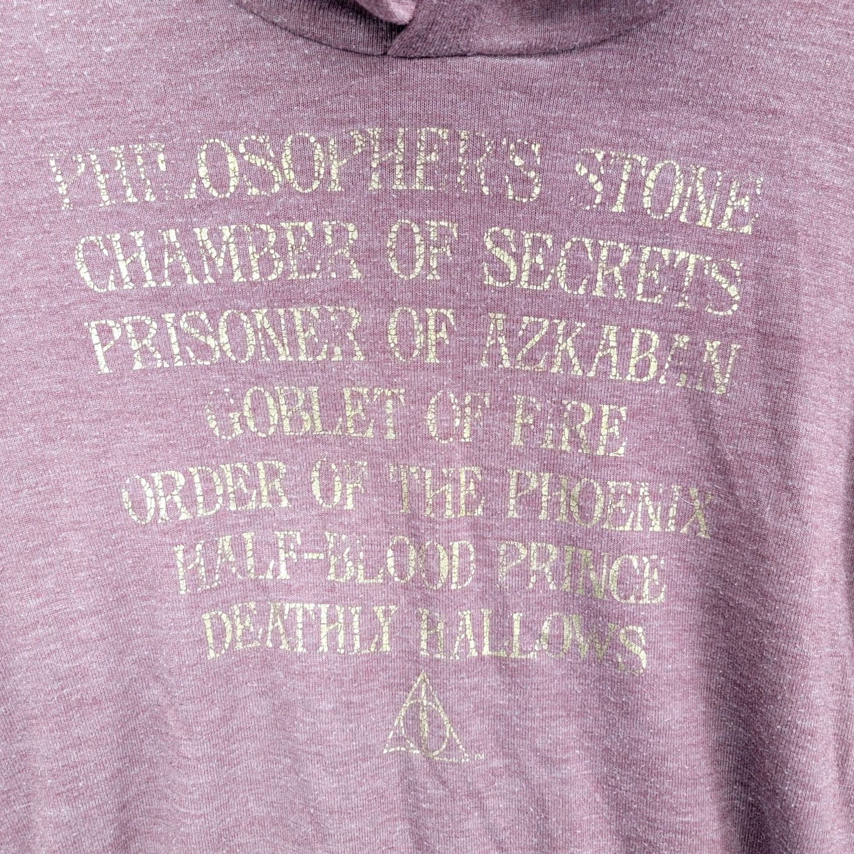 Vintage Harry Potter Hogwarts Hoodie Women’s M Relaxed Lightweight Pullover Hooded Graphic Print Red 90s Theme Mens Womens Boys Girls Size M / US 6-8 / IT 42-44 - 2 Thumbnail