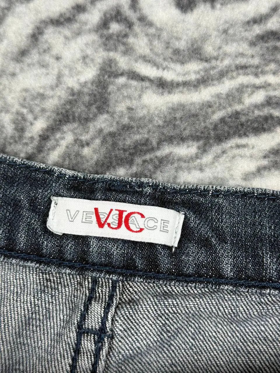 Versace Vintage Versace Jeans Denim Big Logo Rhinestones Size US 33 - 7 Thumbnail