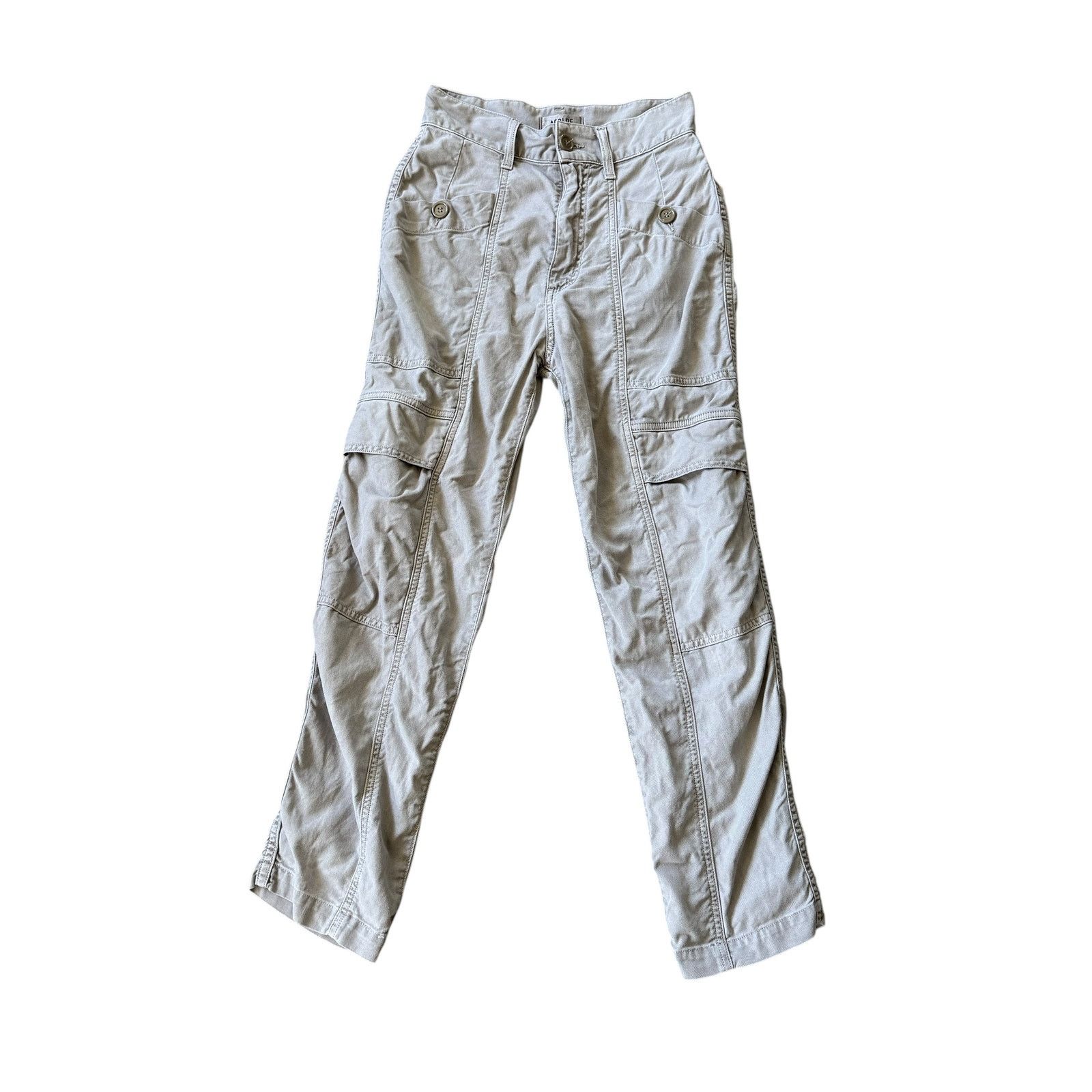 Agolde AGOLDE Kai Cargo Pants Edamame Surplus Green Size 24" / US 00 / IT 34 - 2 Thumbnail