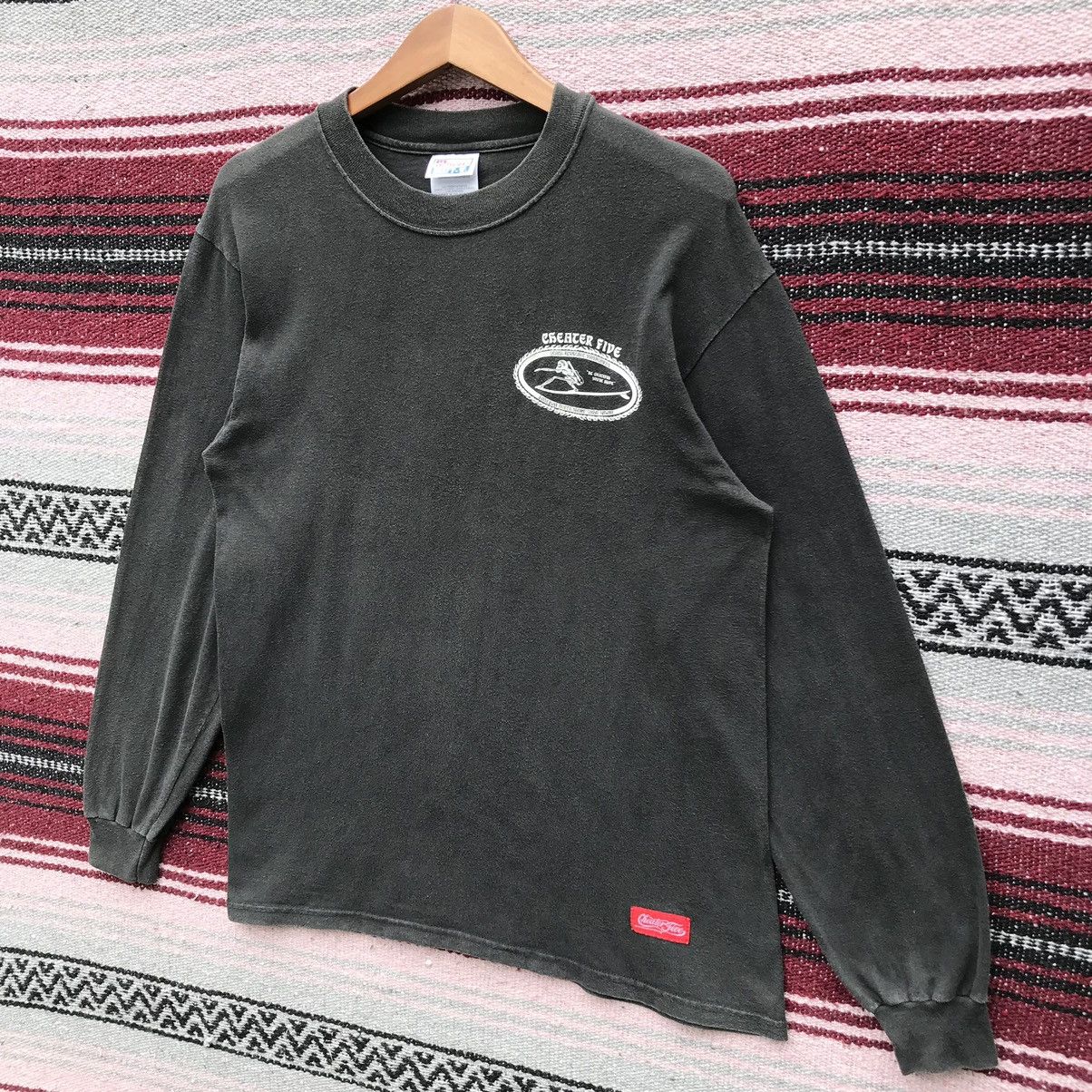 Vintage Y2K Vintage Cheater Five Surfboards Tee Long Sleeve SunFaded Size US M / EU 48-50 / 2 - 4 Thumbnail