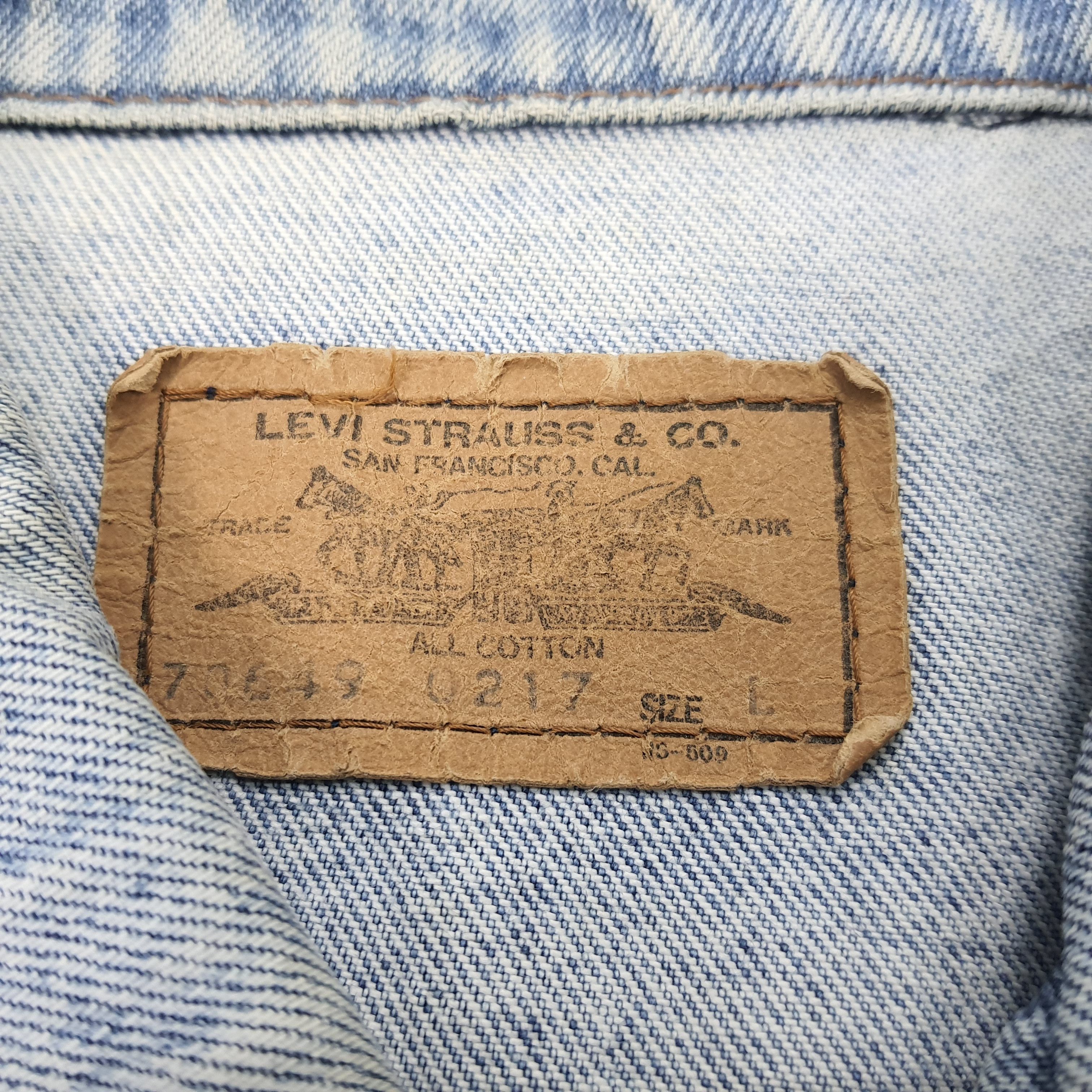 Japanese Brand × Levi's Vintage Levi's x Number Nine Custom Logo Denim Jacket Size US XL / EU 56 / 4 - 5 Thumbnail