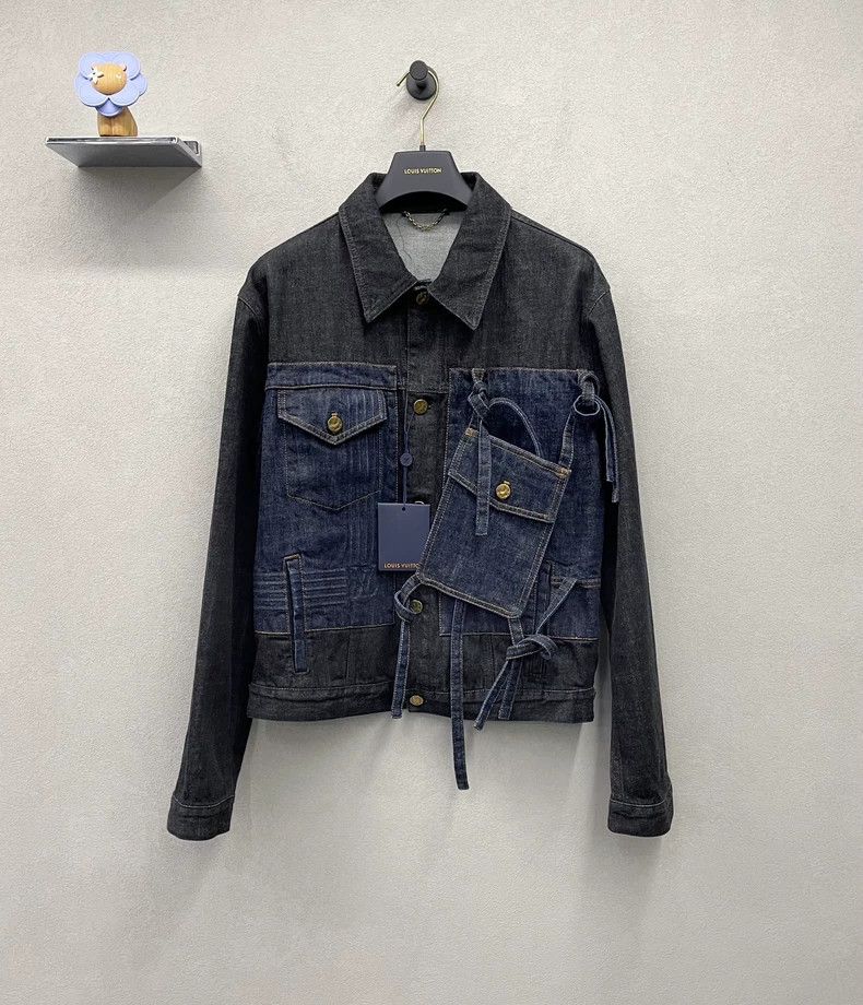 Louis Vuitton Louis Vuitton Dark Blue Pocket Denim Jacket 2503-Nextarrow Size US M / EU 48-50 / 2 - 1 Thumbnail