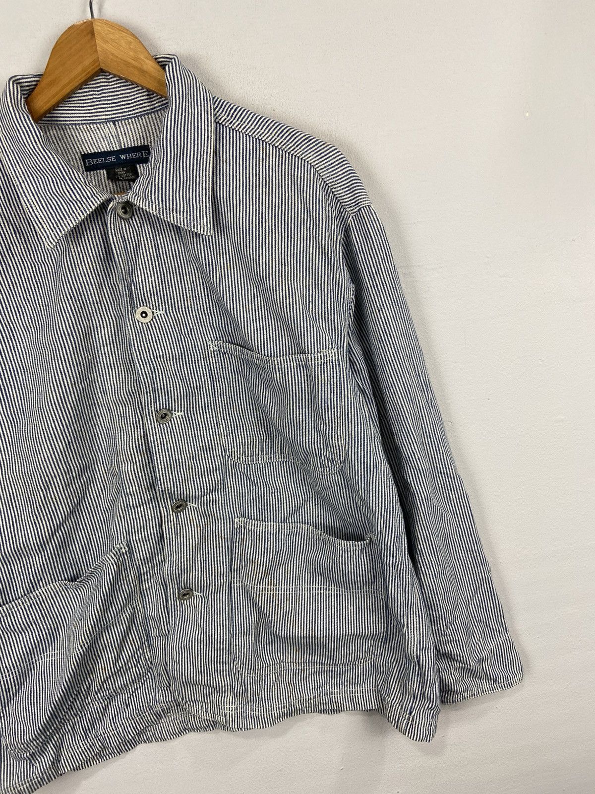 Japanese Brand VINTAGE BEELSE WHERE HUCKORY CHORE JACKET Size US M / EU 48-50 / 2 - 2 Thumbnail
