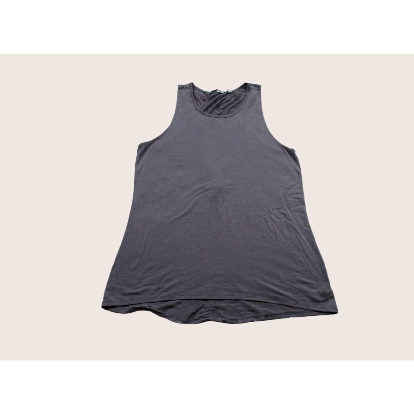 Athleta Tank Adult Medium Gray Lightweight Stretch Cross Strap Womens, Women's