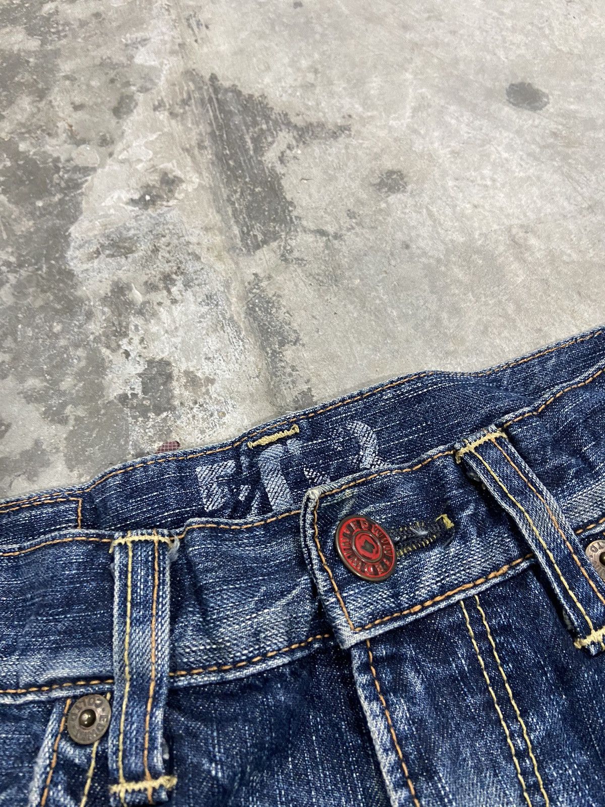 Edwin × Other ❤️‍🔥SEND OFFER ❤️‍🔥Edwin Blue Trip Flare Jeans Grazy Design Size 30" / US 8 / IT 44 - 5 Thumbnail