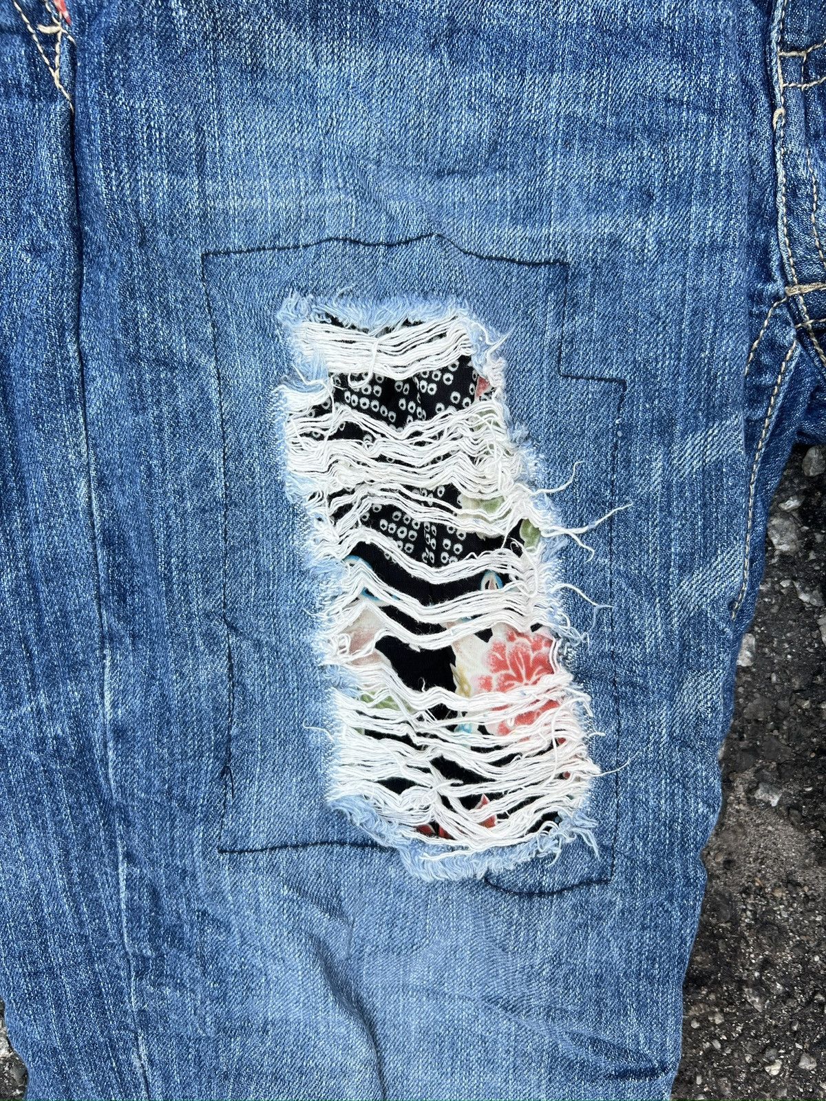 Japanese Brand 6. Japanase Tradisional Motive jeans Size 30" / US 8 / IT 44 - 5 Thumbnail
