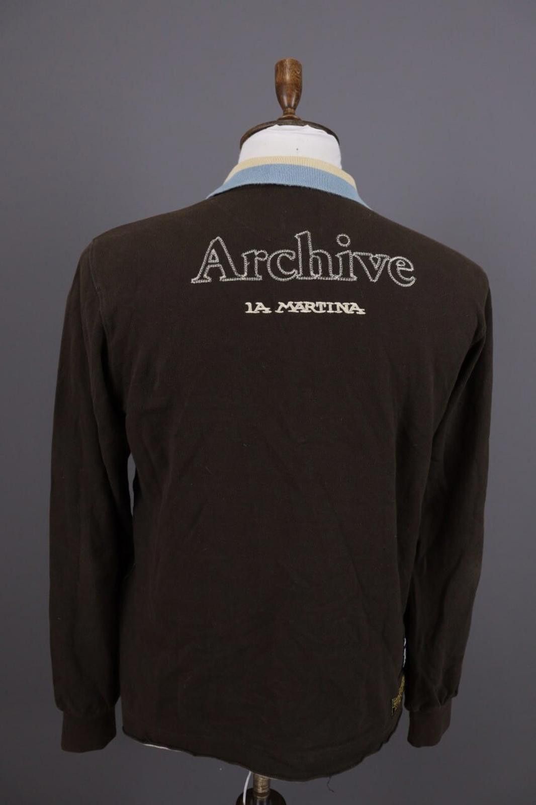 La Martina La Martina Archive 1973 Brown Rubgy Polo Shirt Size M Size US M / EU 48-50 / 2 - 8 Thumbnail