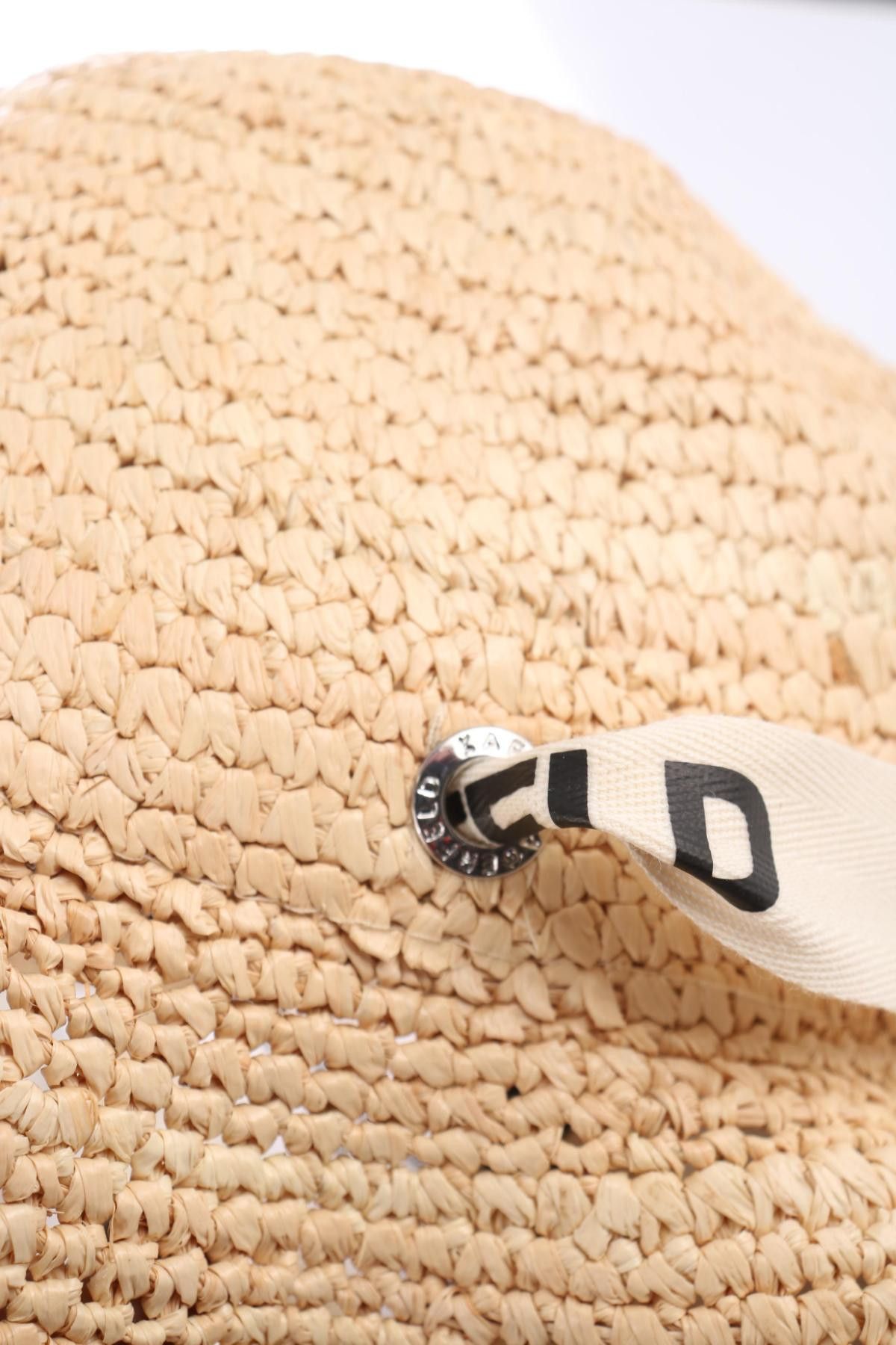 Karl Lagerfeld hat with brim Raffia Size ONE SIZE - 6 Thumbnail