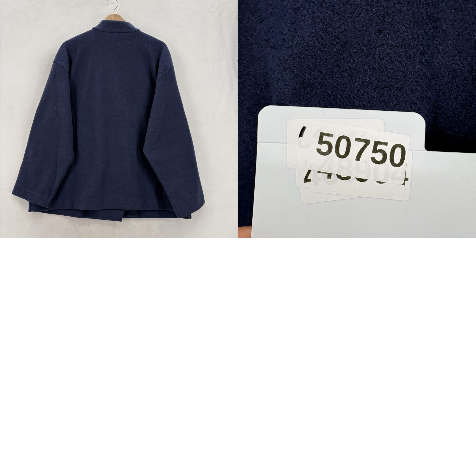 Banana Republic Banana Republic Jacket Womens XL Blue Melton Preppy Short NWT Button Collared Pockets Twill Jacket Size 40" / US 18 - 9 Thumbnail