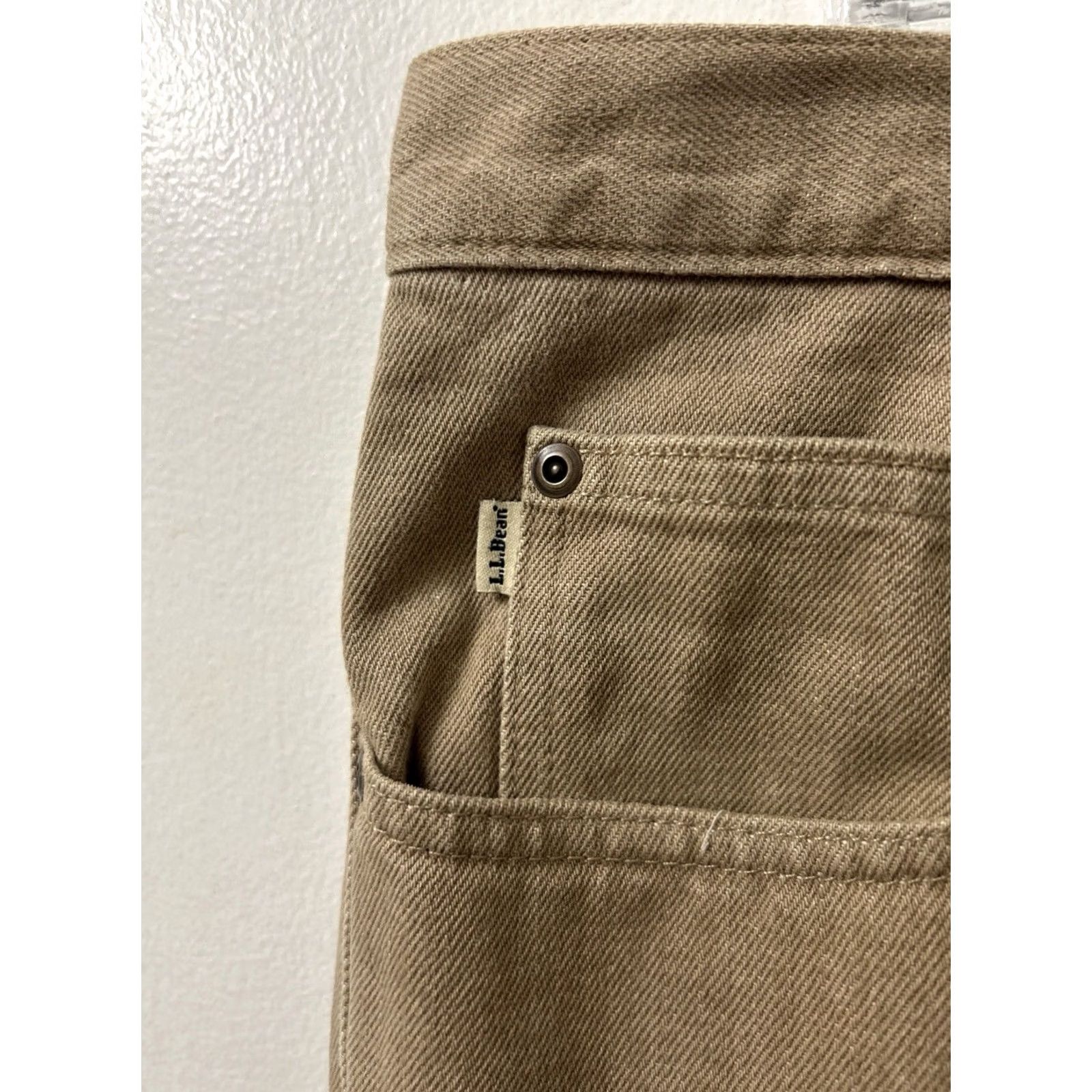 Vintage VINTAGE L.L.Bean Jeans Mens 36x36 Denim Pants Regular Straight Fleece Lined Brown 36 in YKK Men Size US 36 / EU 52 - 5 Thumbnail