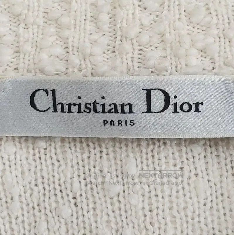 Dior Dior White Cotton Blend Women's Cardigan . Size M / US 6-8 / IT 42-44 - 5 Thumbnail