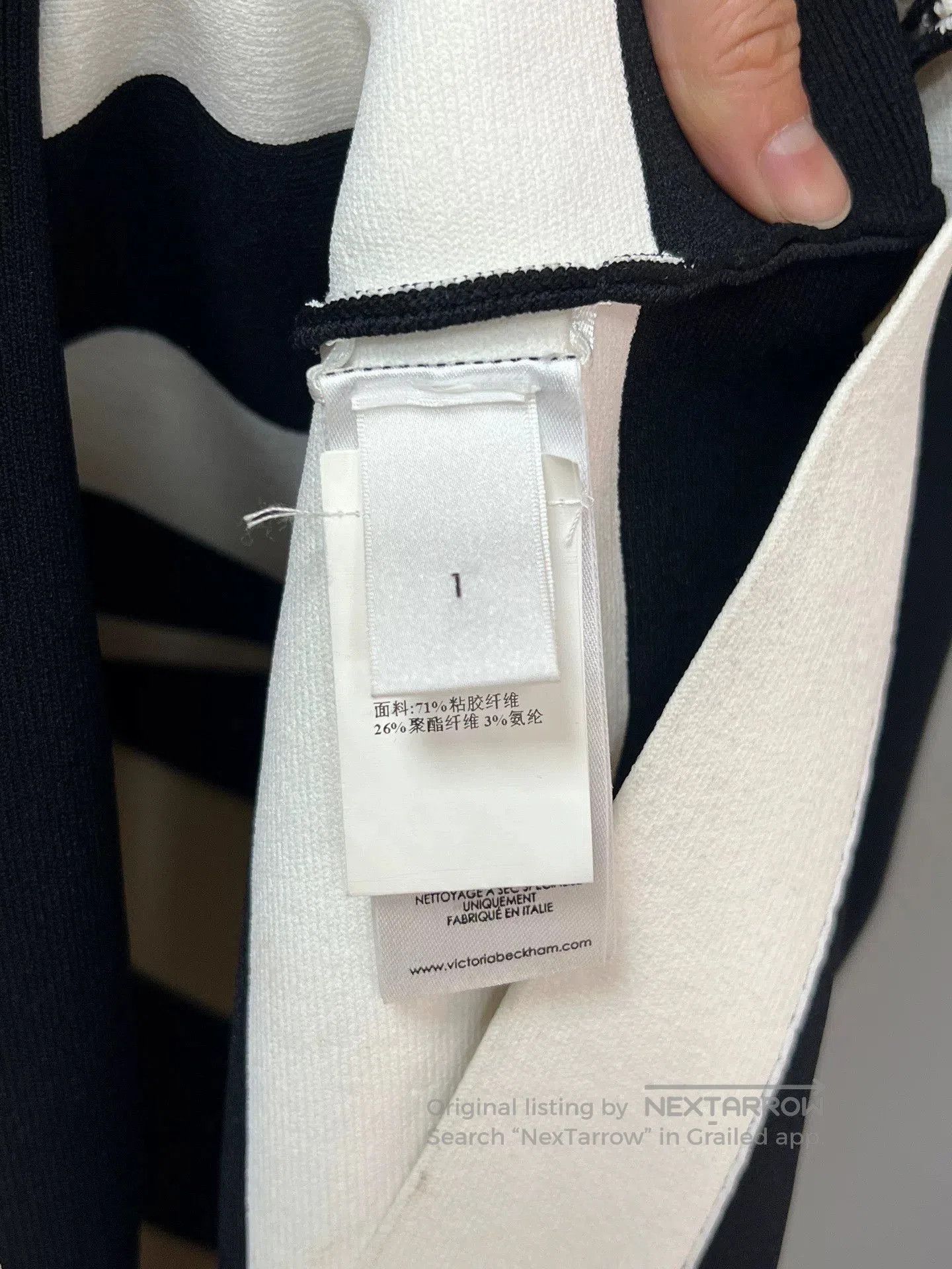 Victoria Beckham Victoria Beckham Black and White Dress. Size S / US 4 / IT 40 - 4 Thumbnail