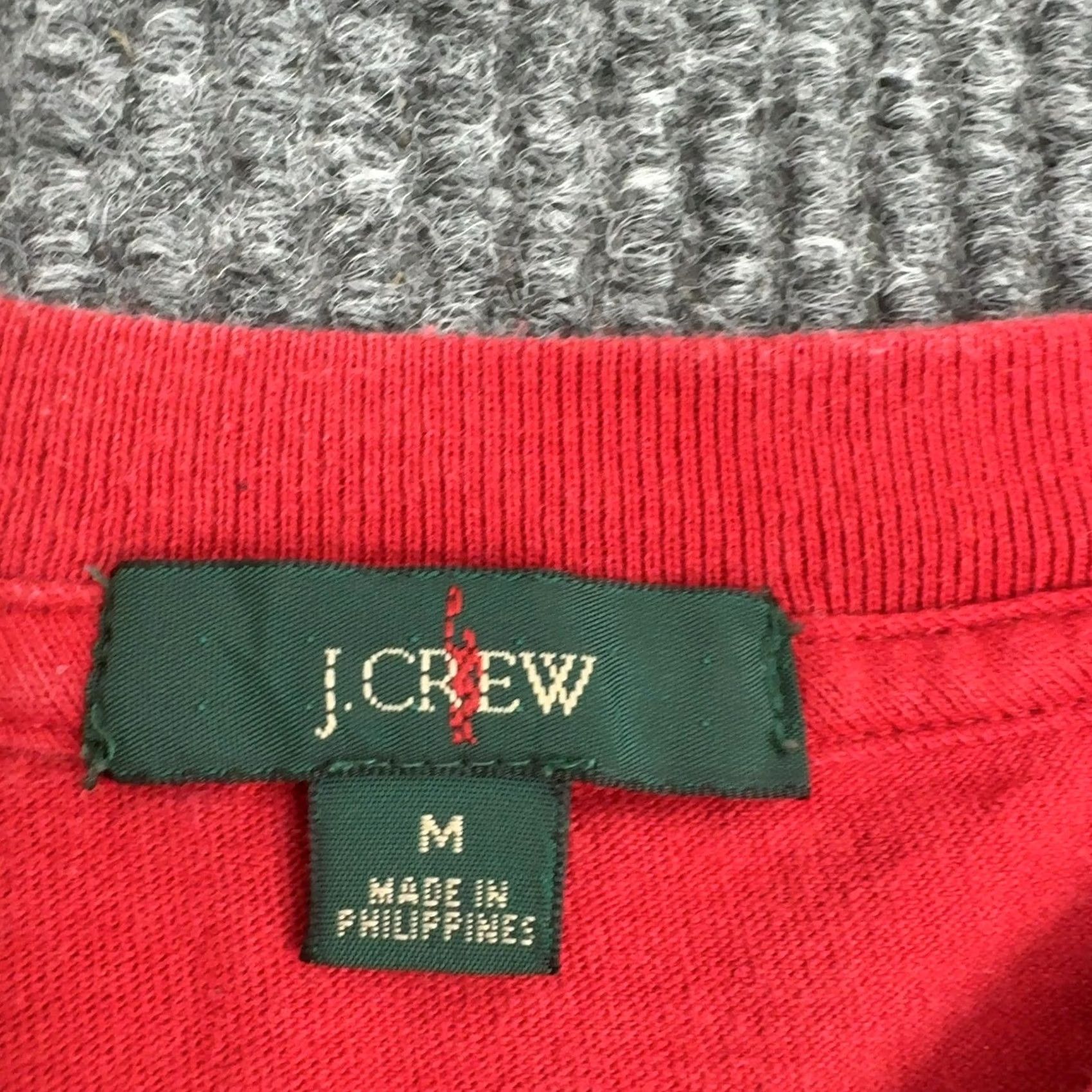 J.Crew J.CREW Oarsman T Shirt Mens M Red Striped Pocket Short Sleeve Casual Preppy Size US M / EU 48-50 / 2 - 3 Thumbnail