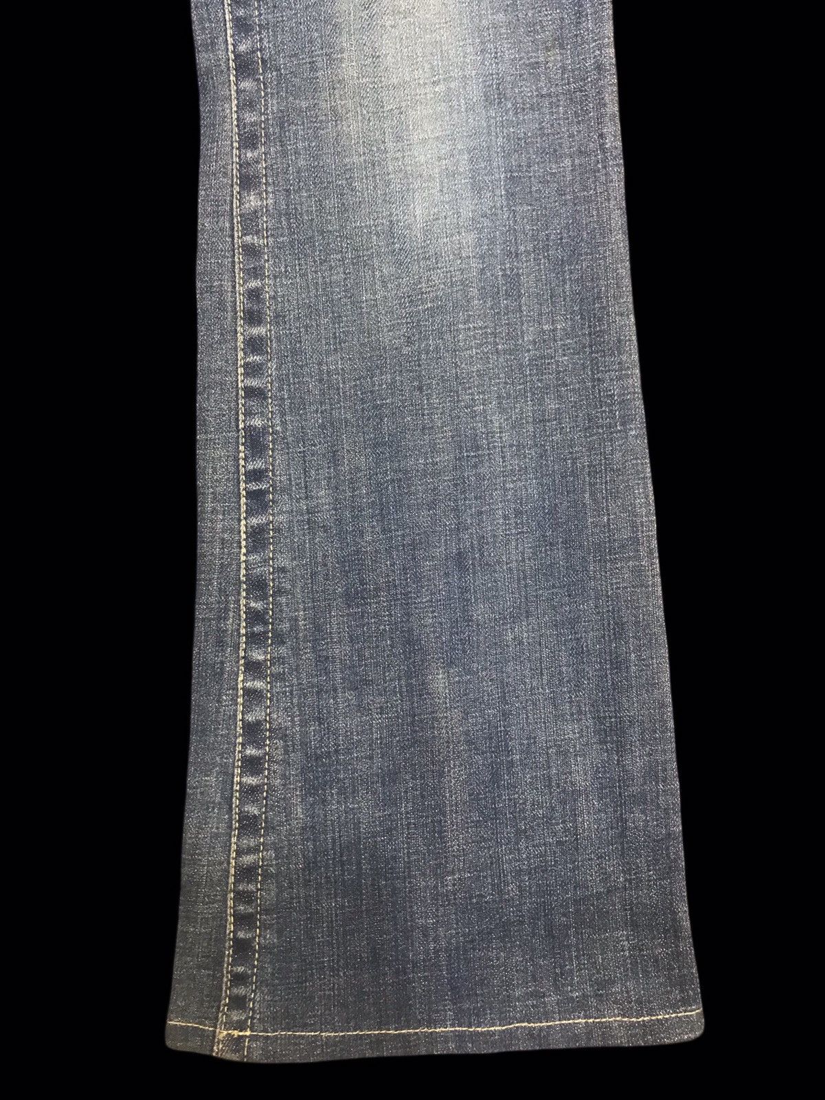 Designer × Japanese Brand 💥FLARE💥EDGE ON ALL MULTIPOCKETS FLARE DENIM F355 Size 29" - 8 Thumbnail
