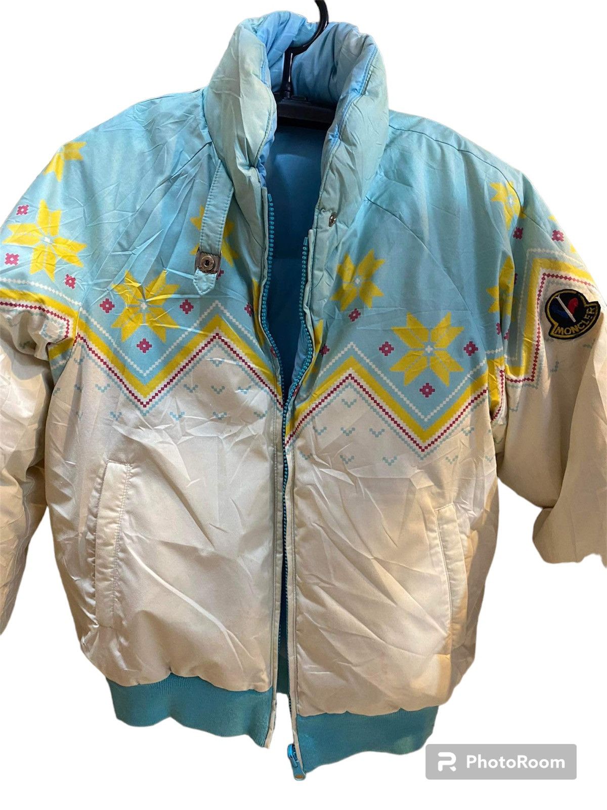 Moncler × Vintage Vintage Reversable Moncler jacket Navajo Design Size US S / EU 44-46 / 1 - 3 Thumbnail
