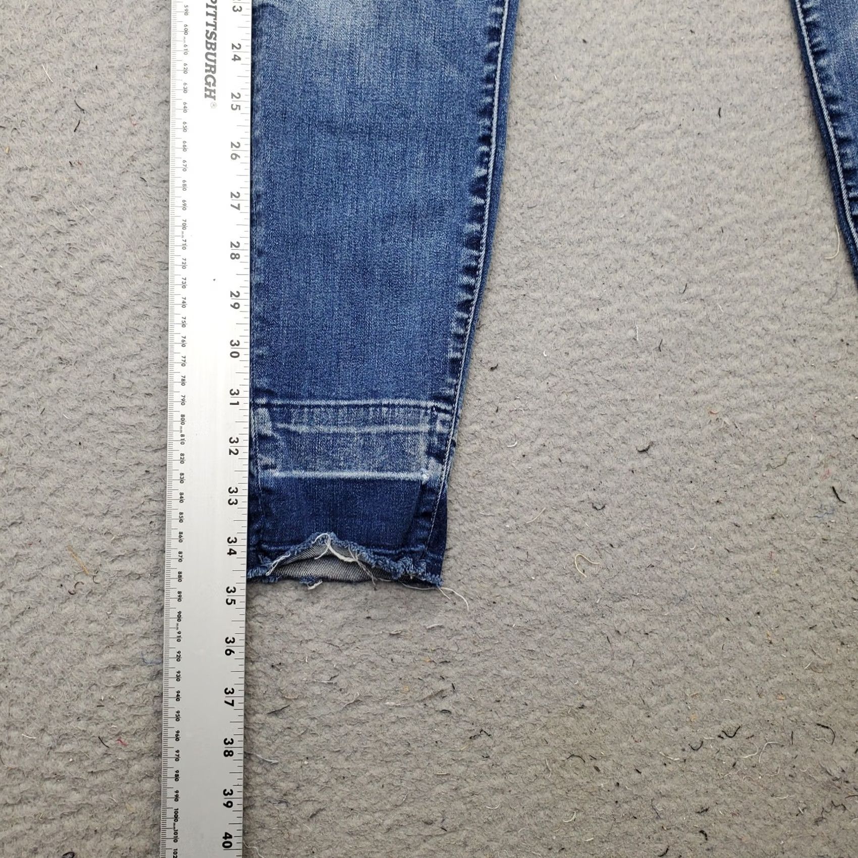 Lucky Brand Lucky Brand Skinny Jeans Womens 26 Denim ORTA Premium Stretch Faded Whiskered Womens Size 26 Blue Jeans 5-Pocket Regular Fit Mens Women Boys Girls Size 26" / US 2 / IT 38 - 3 Thumbnail