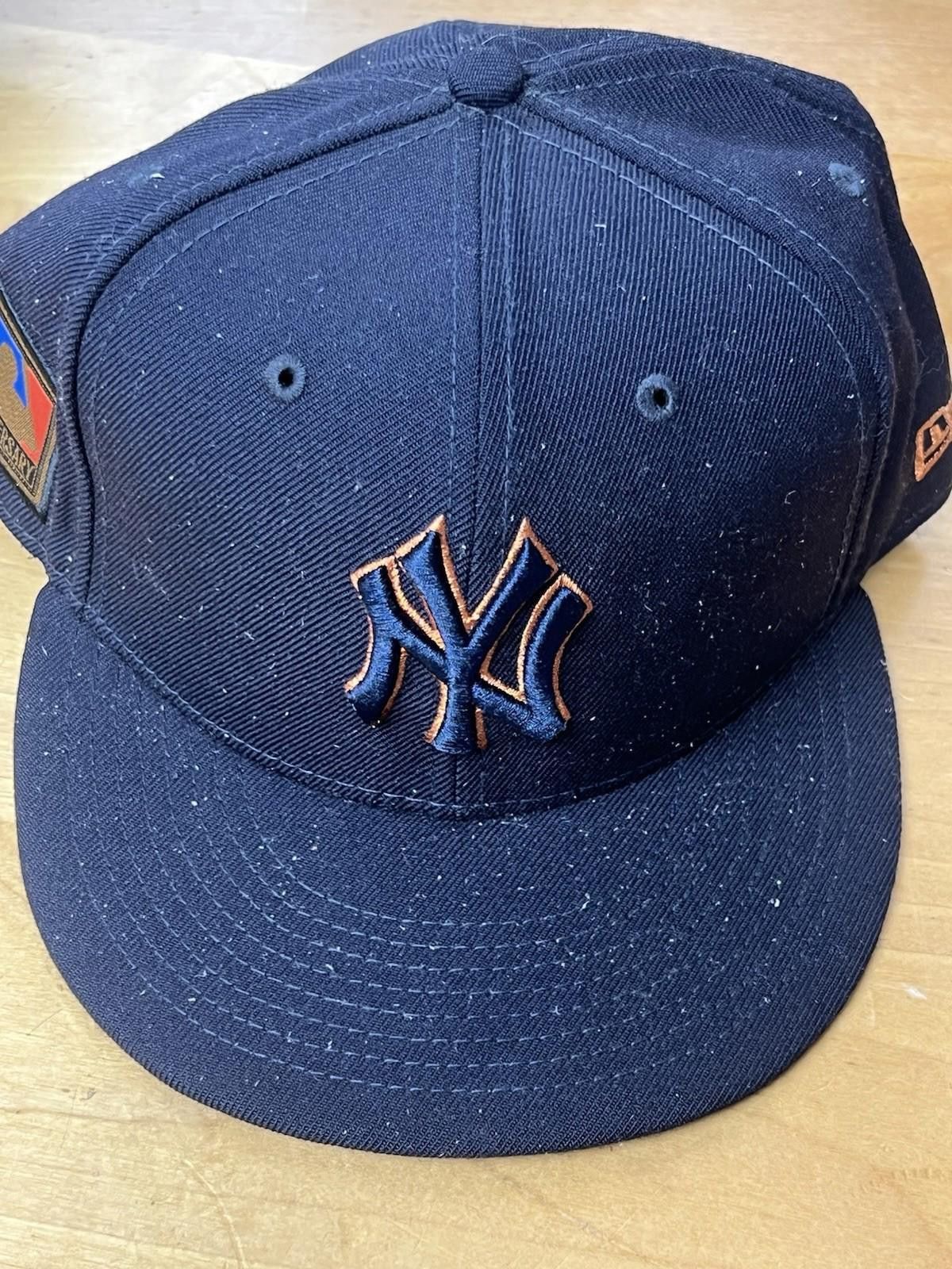New Era New York Yankees Black Orange Stitching New Era 7 3/4 Fitted Size ONE SIZE - 1 Thumbnail