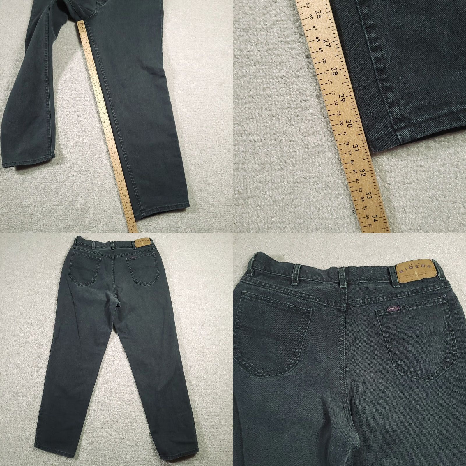 Lee VINTAGE Lee Riders Jeans Women's 36x32 Denim High Rise Green 90s Classic Distressed? Actually Distressed: No Size 25" / US 0 / IT 36 - 8 Thumbnail
