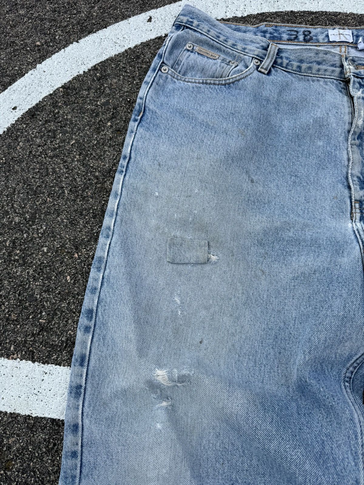 Calvin Klein × Vintage Vintage Calvin Klein Baggy Jeans Y2K Size US 38 / EU 54 - 3 Thumbnail
