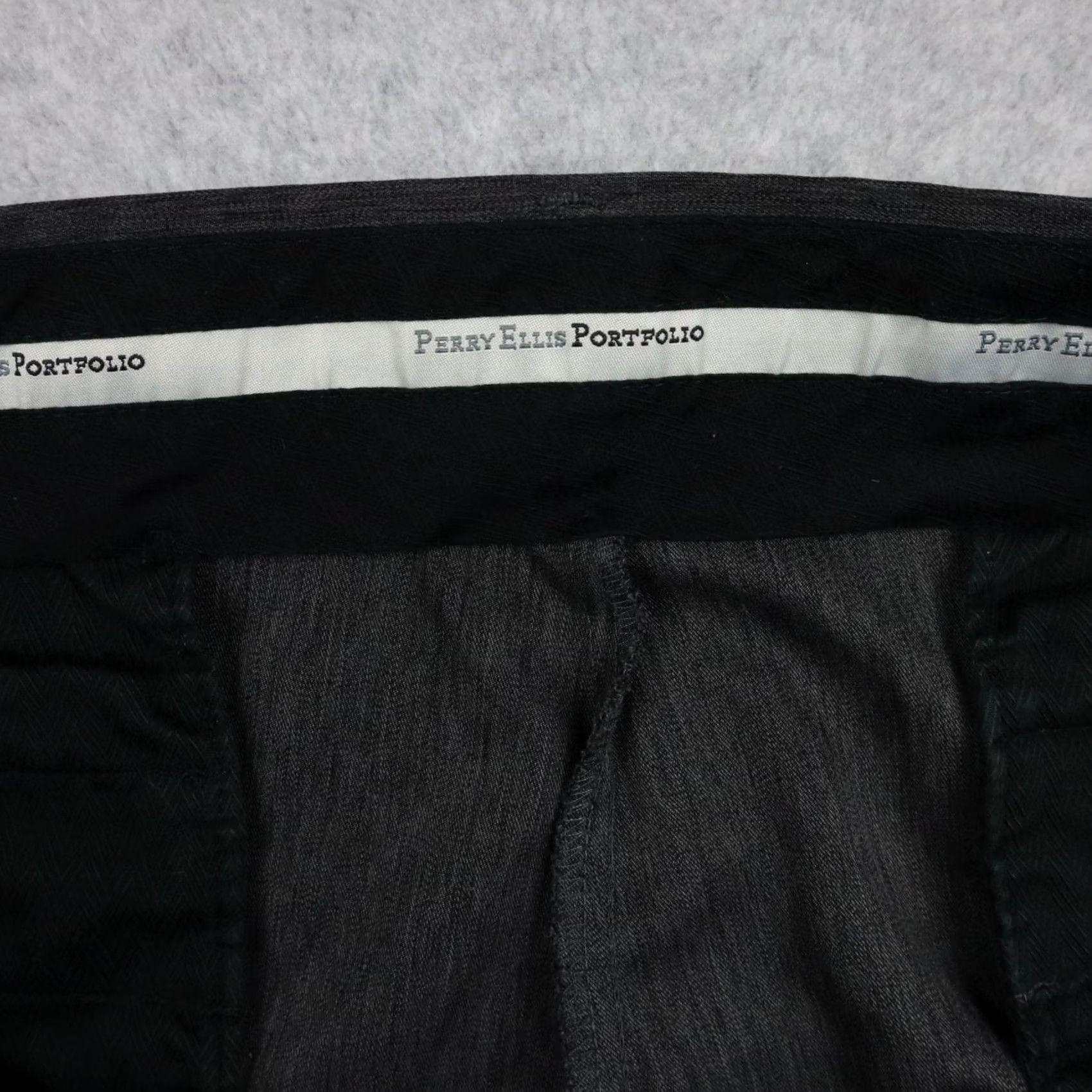 Perry Ellis Perry Ellis Portfolio Dress Pants Mens 38x34 Formal Cuffed Pleated Gray Size US 38 / EU 54 - 3 Thumbnail