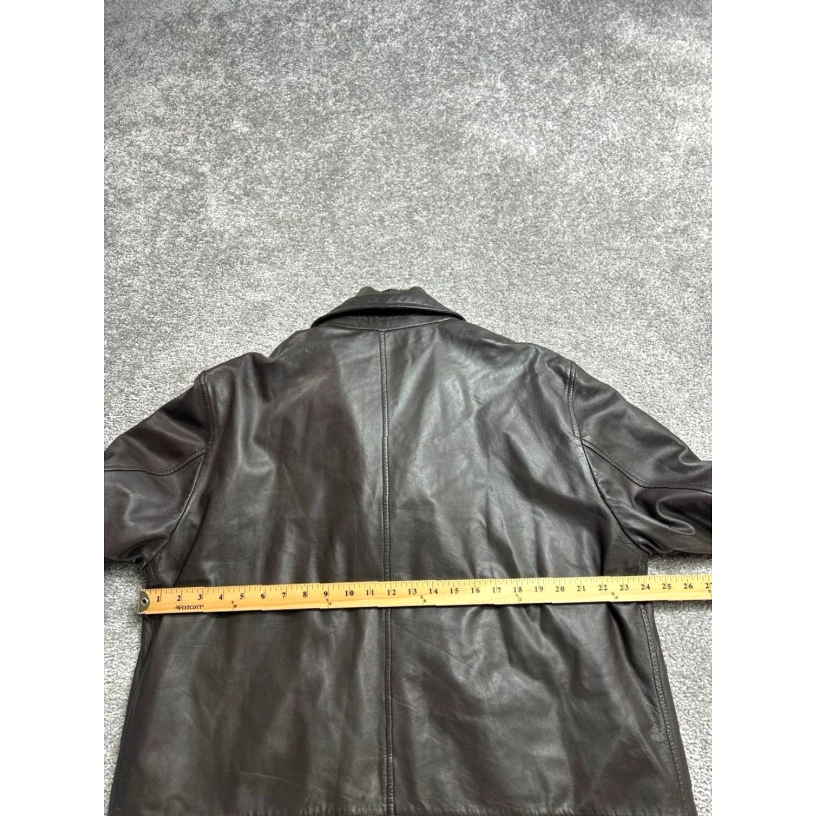 Vintage Martin Eden Jacket Mens XL Brown Leather Heavy Blazer Y2k Size 46R - 4 Thumbnail