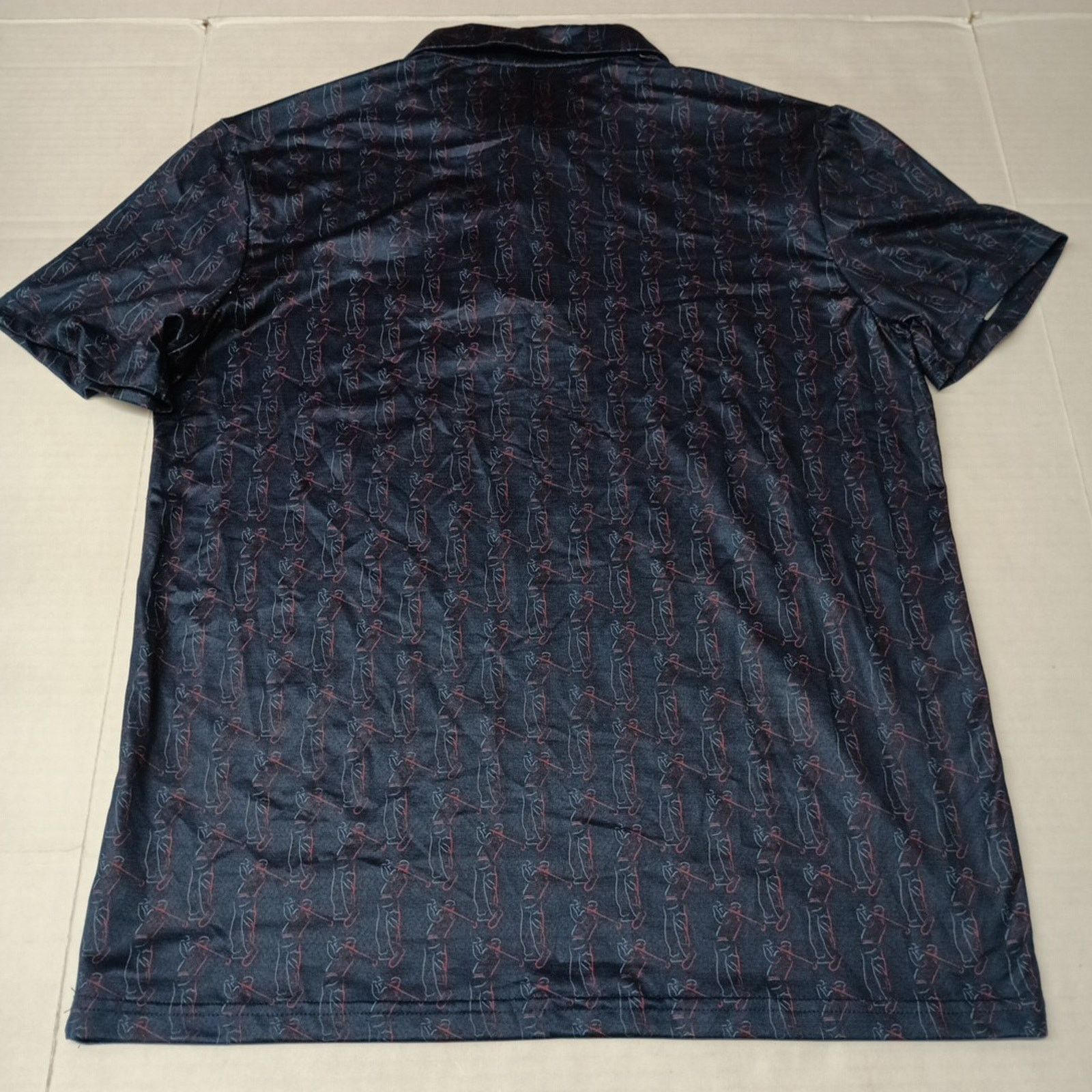 Chaps Chaps Golf Polo Shirt Men's M Blue Breathable 4-Way Stretch Size US M / EU 48-50 / 2 - 8 Thumbnail