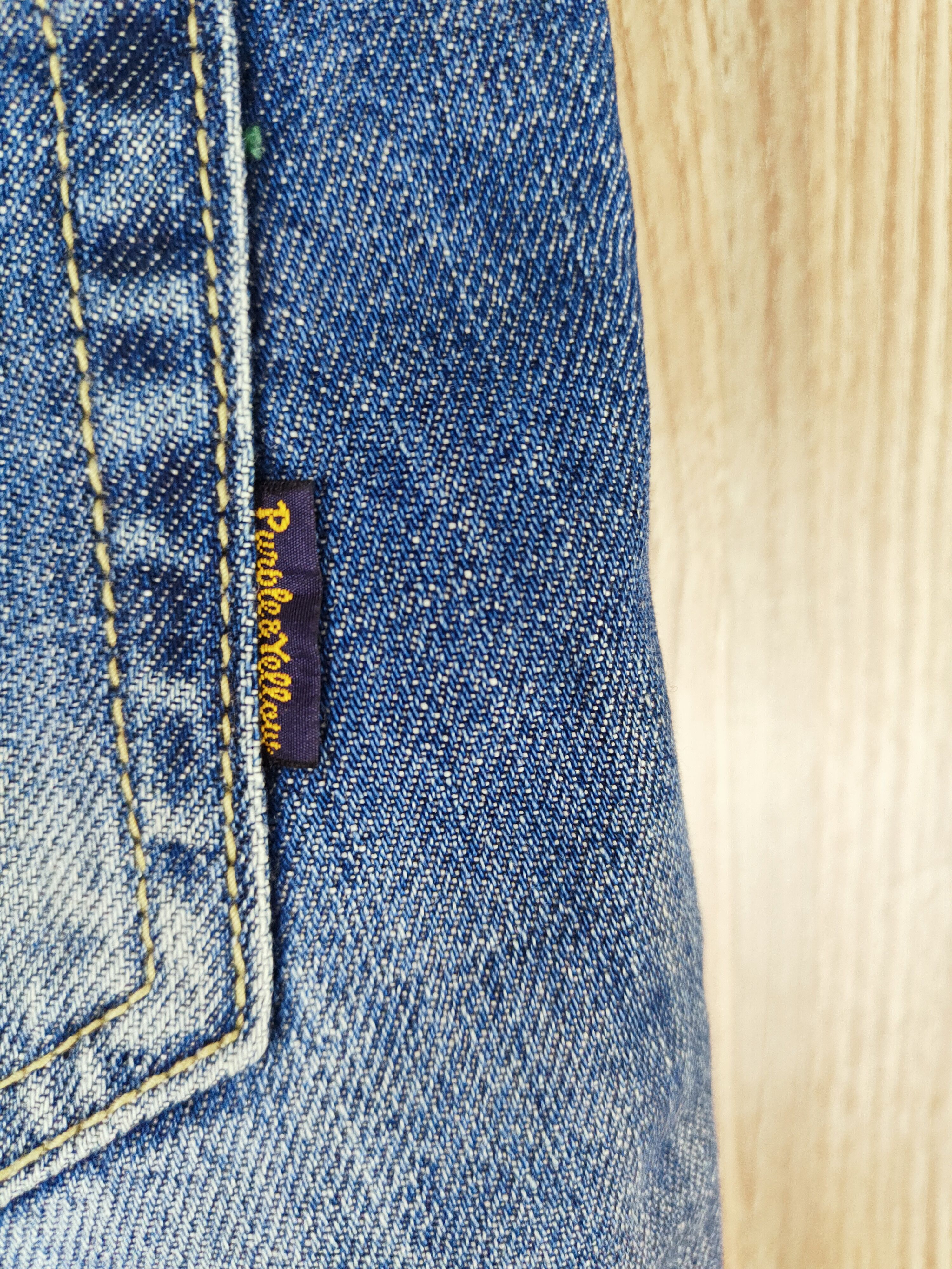 Japanese Brand Purple & Yellow Blue Distressed Ripped Jeans #W384 Size 32" / US 10 / IT 46 - 11 Thumbnail